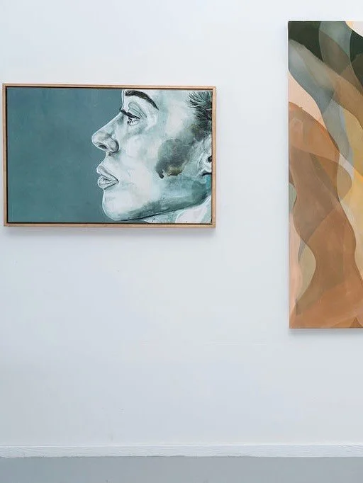 Robin&rsquo;s Egg 
24x36&rdquo;, inkjet print on canvas *sold
@taylor.smalls 

A show favorite, this piece found a new home on the final day of the pop-up. With a unique style and stunning portraiture, Taylor&rsquo;s work highlights identity, history