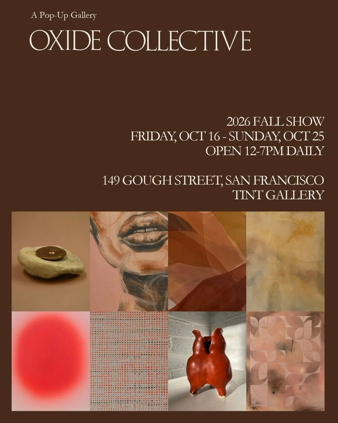 It&rsquo;s almost here! Next week marks the opening of the OXIDE show but don&rsquo;t miss it. The sixth annual show will only run for a week this year, showcasing 11 amazing artists across painting, ceramics, sculpture and design.

The collective is