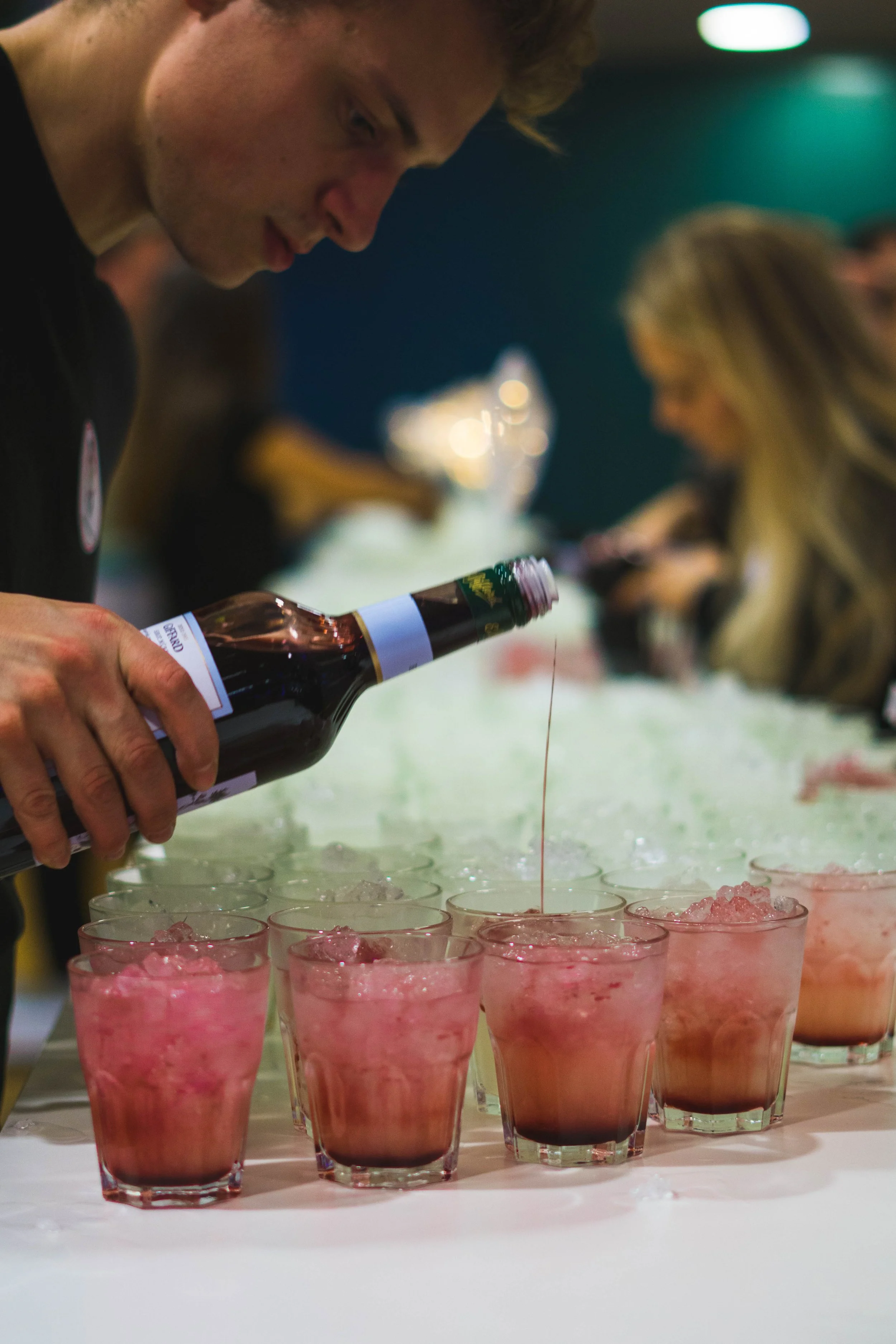 Firmafest og mobilbar til fest med fri bar i drinks og cocktails hos SKAT for 2000 deltagere