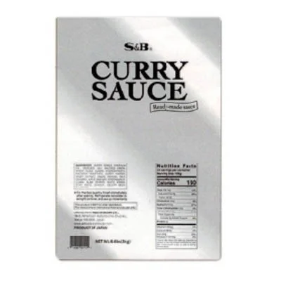 S&B CURRY SAUCE POUCH NO MSG ADDED, LARGE
