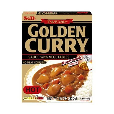 S&B POUCH CURRY SAUCE, HOT