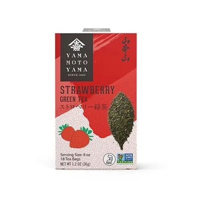 YAMAMOTOYAMA STRAWBERRY GREEN TEA BAGS