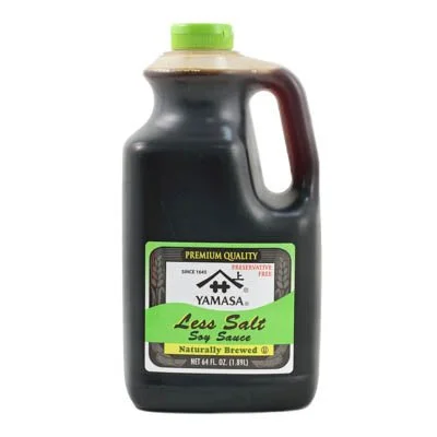 YAMASA LESS SALT SOY SAUCE 64FLOZ