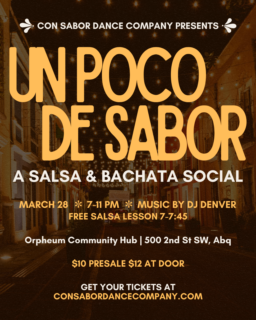 Un Poco de Sabor: Salsa & Bachata Social