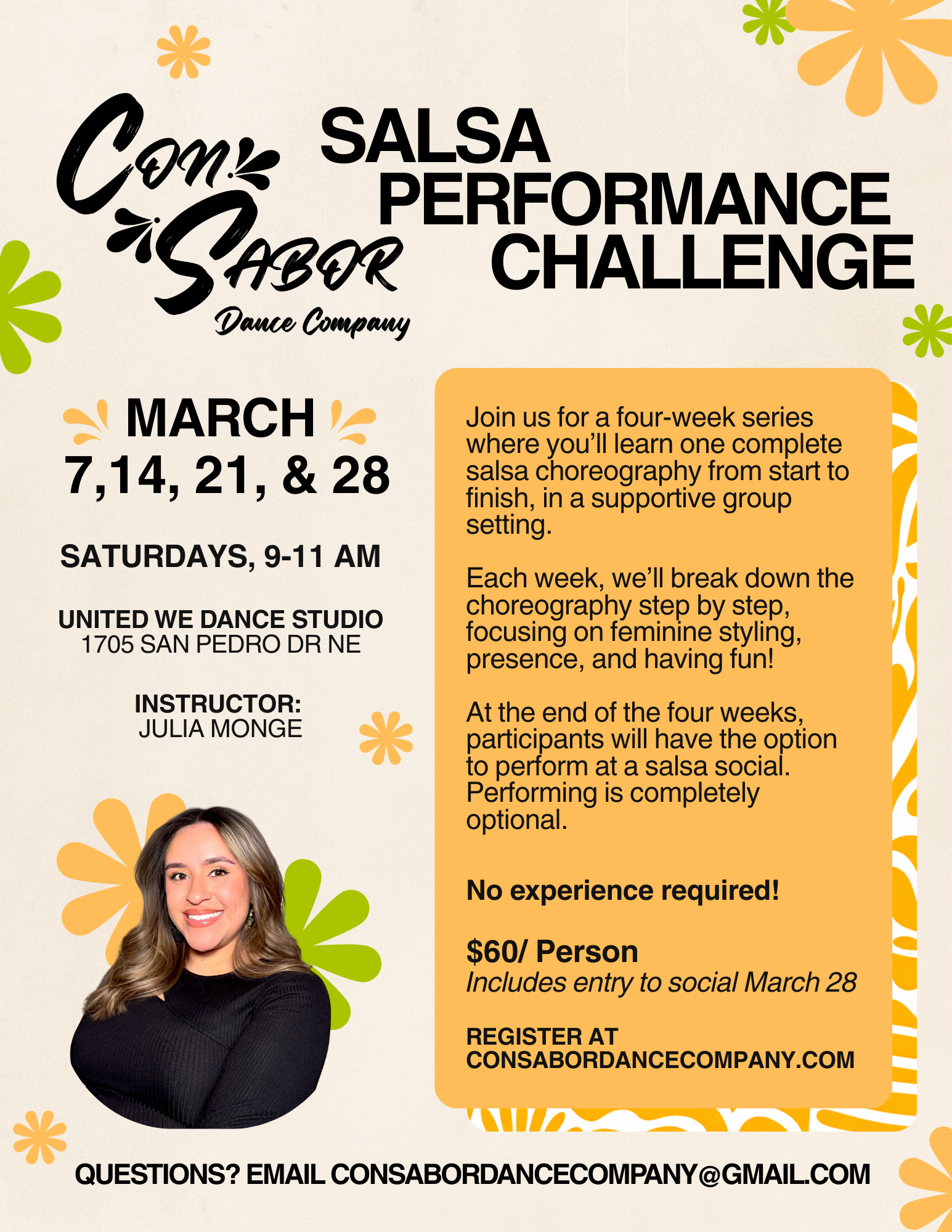 Con Sabor Performance Challenge