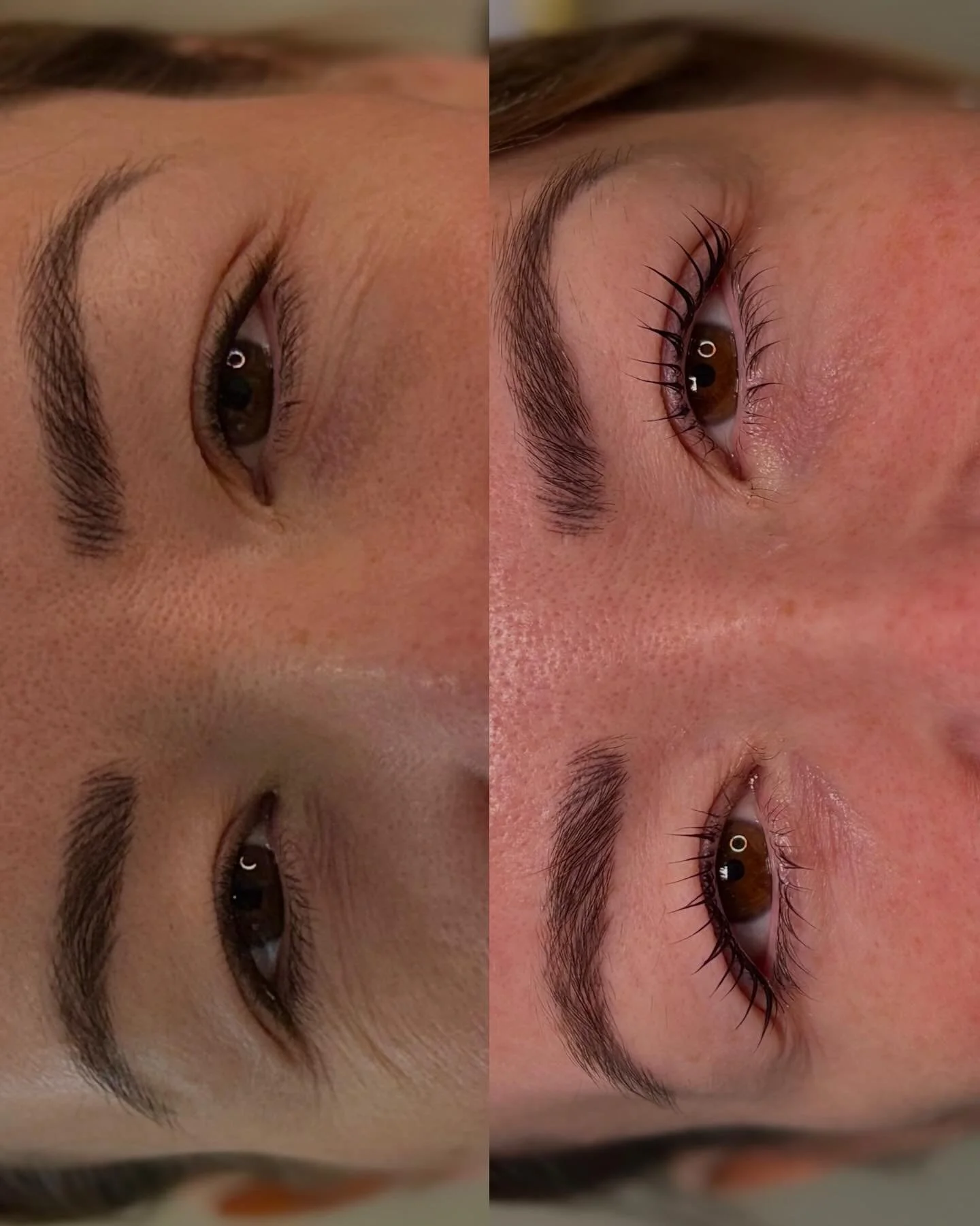 Before &amp; after of this gorgeous Korean Lash Lift, using all @beautifulbrows products😍

A gentle lash lift that enhances your natural lashes without over processing. Giving that glossy, healthy, &ldquo;your lashes but better&rdquo; finish.

Light