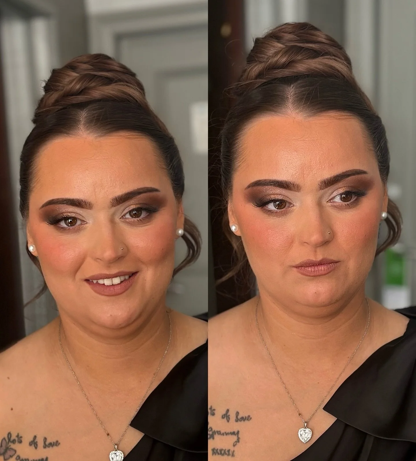 Maid of honour glam ✨ full coverage skin, warm bronze, and a bronzed, black smoke with a touch of gold shimmer 🤍 

Hair - @styled_byleigh 

#bridalmakeup #scottishbridalmakeup #scottishmakeupartist #wedding #weddingmakeupartist