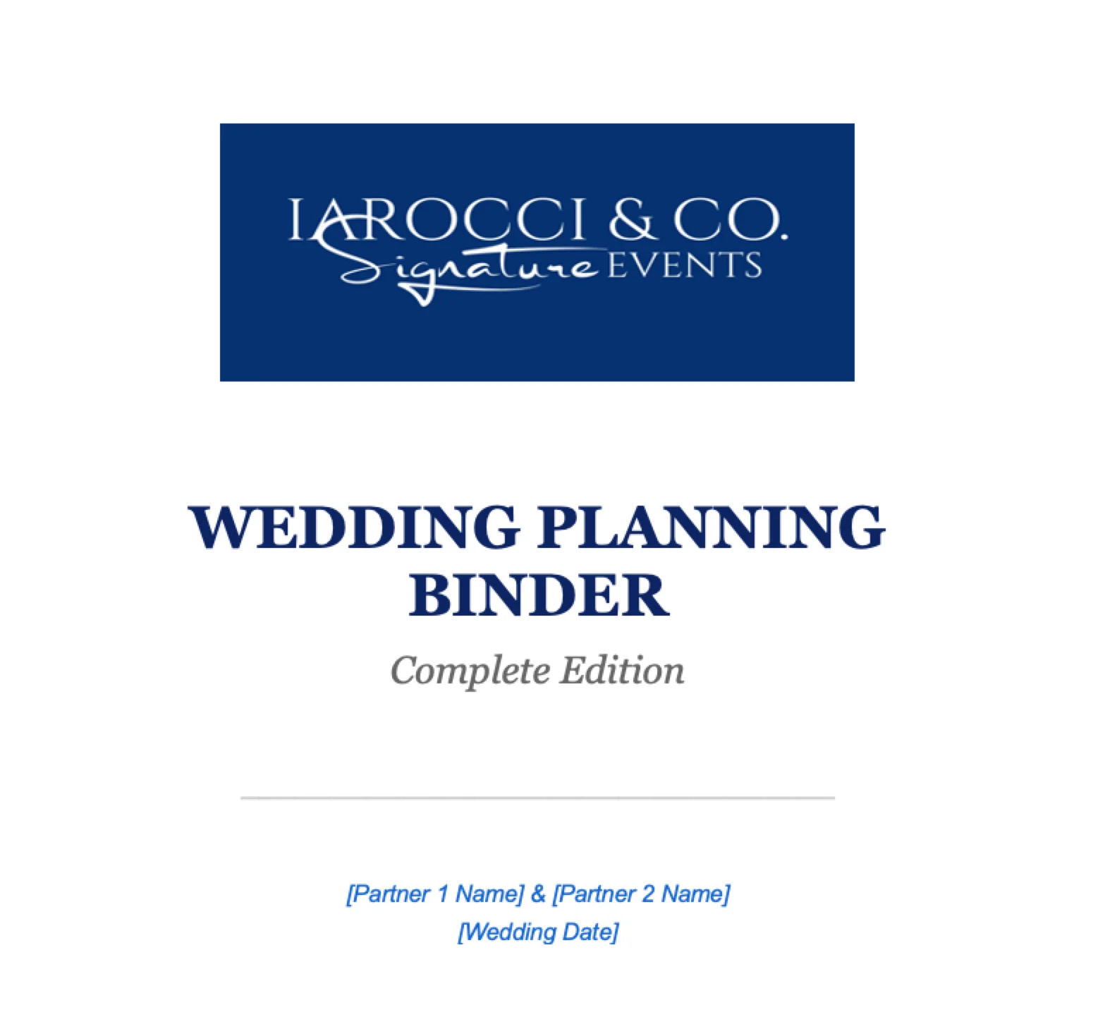 Wedding Planning Binder: Complete Edition
