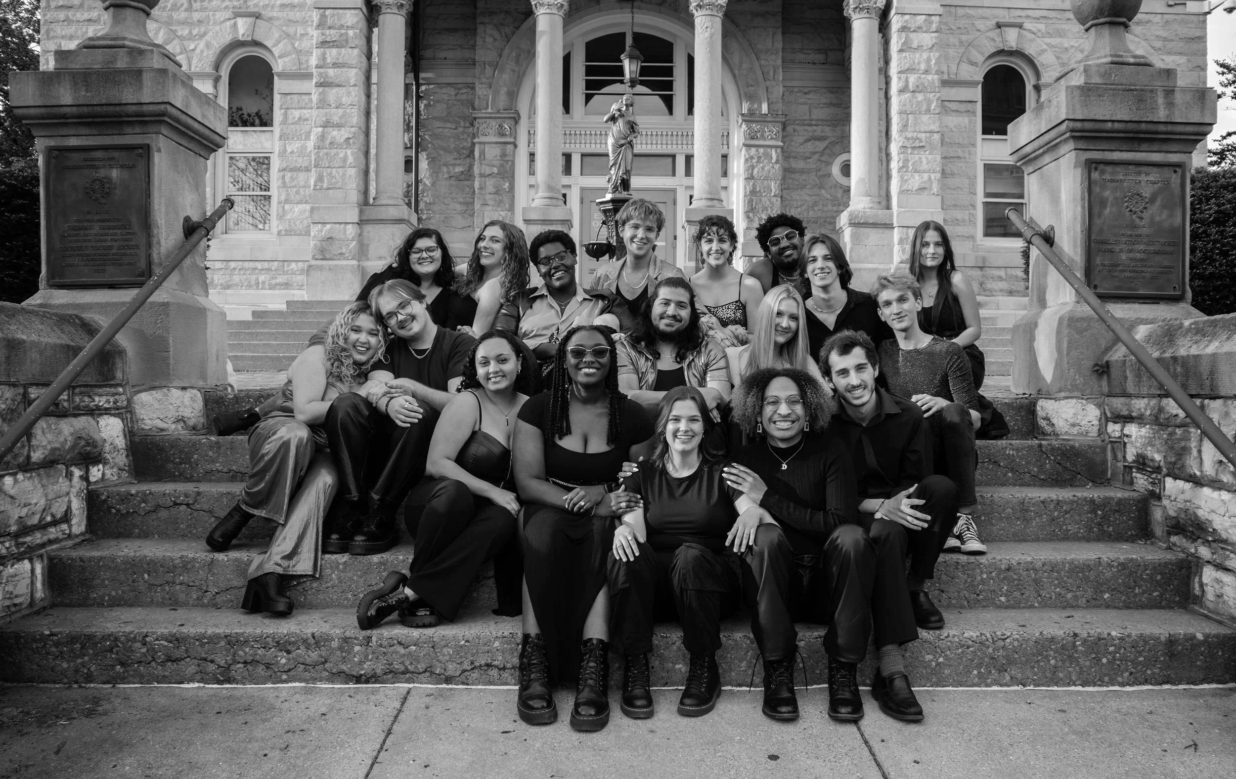 Low Key Acapella Photoshoot Image featuring Keymates from the 2023-2024 School Year. 

Photo Source: Ryan Michalowicz