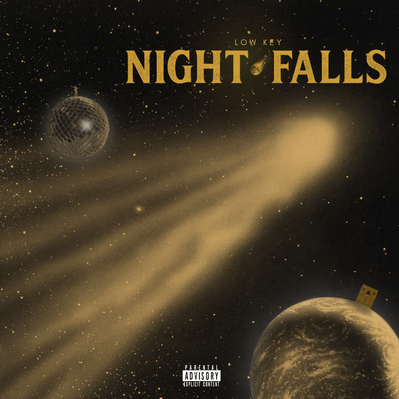 Cover of Low Key Acapella's EP "NIGHT FALLS" created by William Reeves