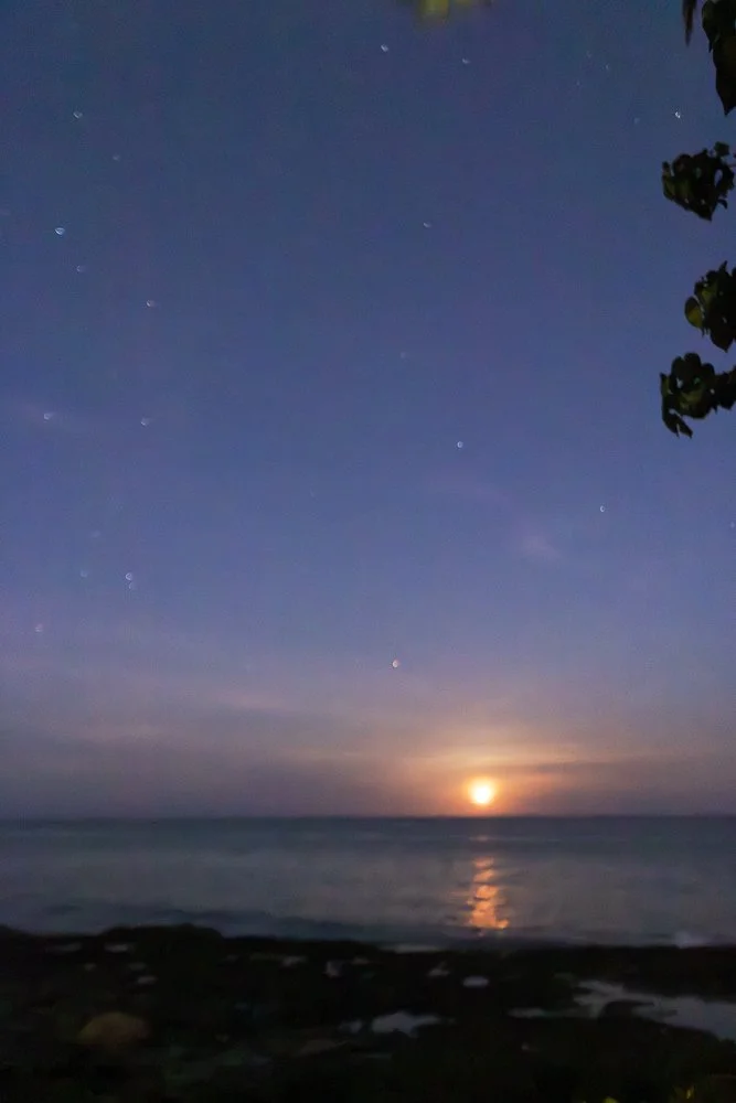 Moon and Sunset