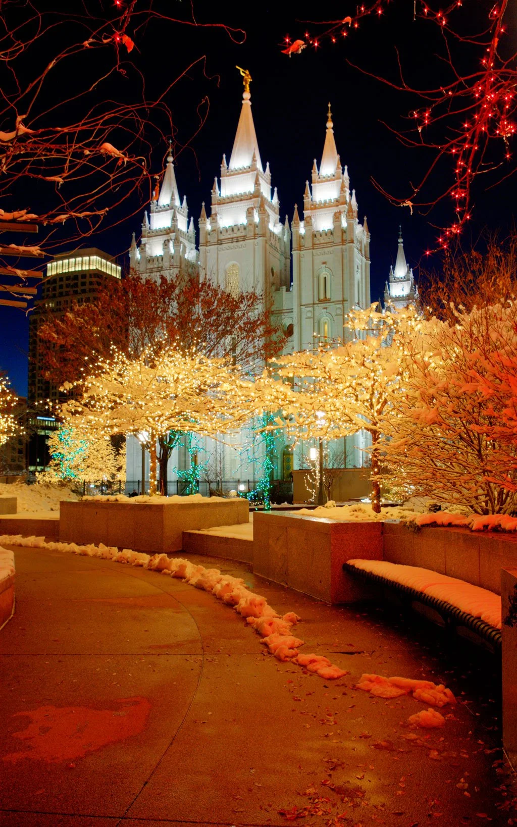 SLC Temple Christmas Lights