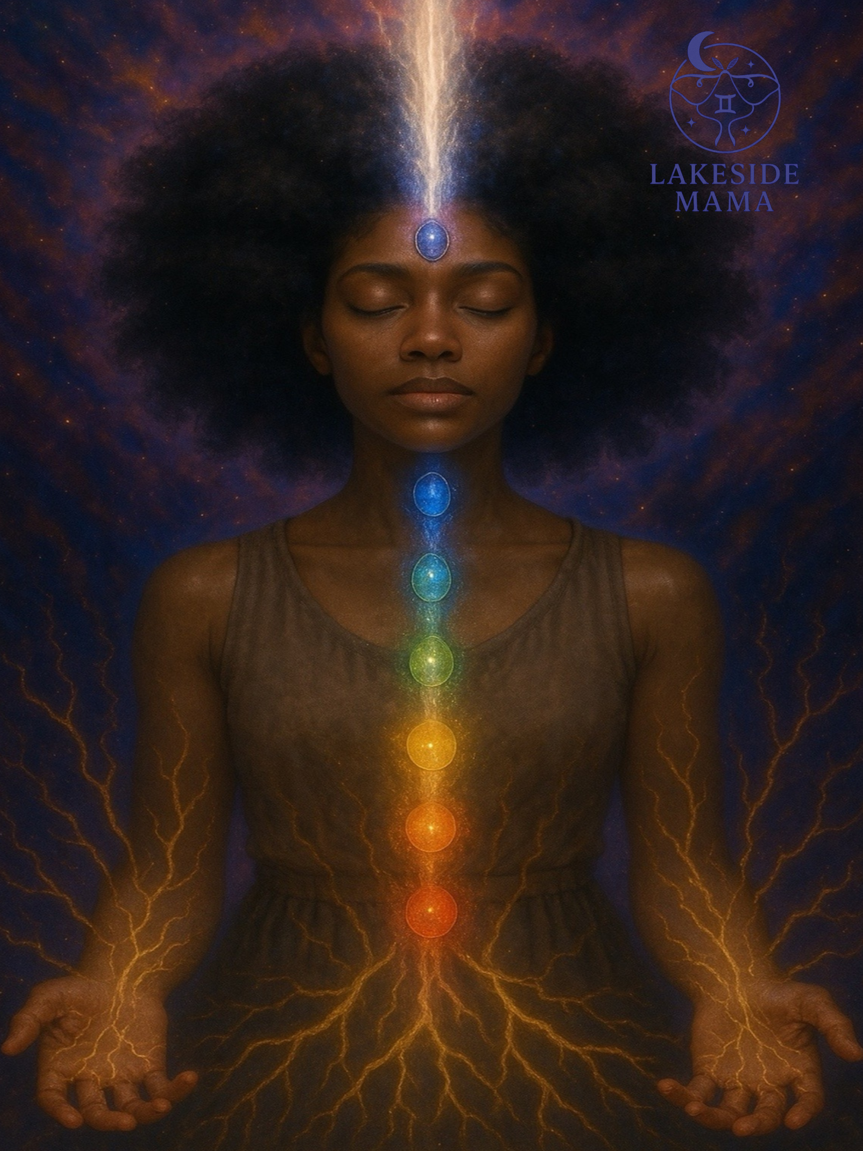 Ganesha & Chakra Pacha Mama DOUBLE SIDED 12x16in Poster (Copy)