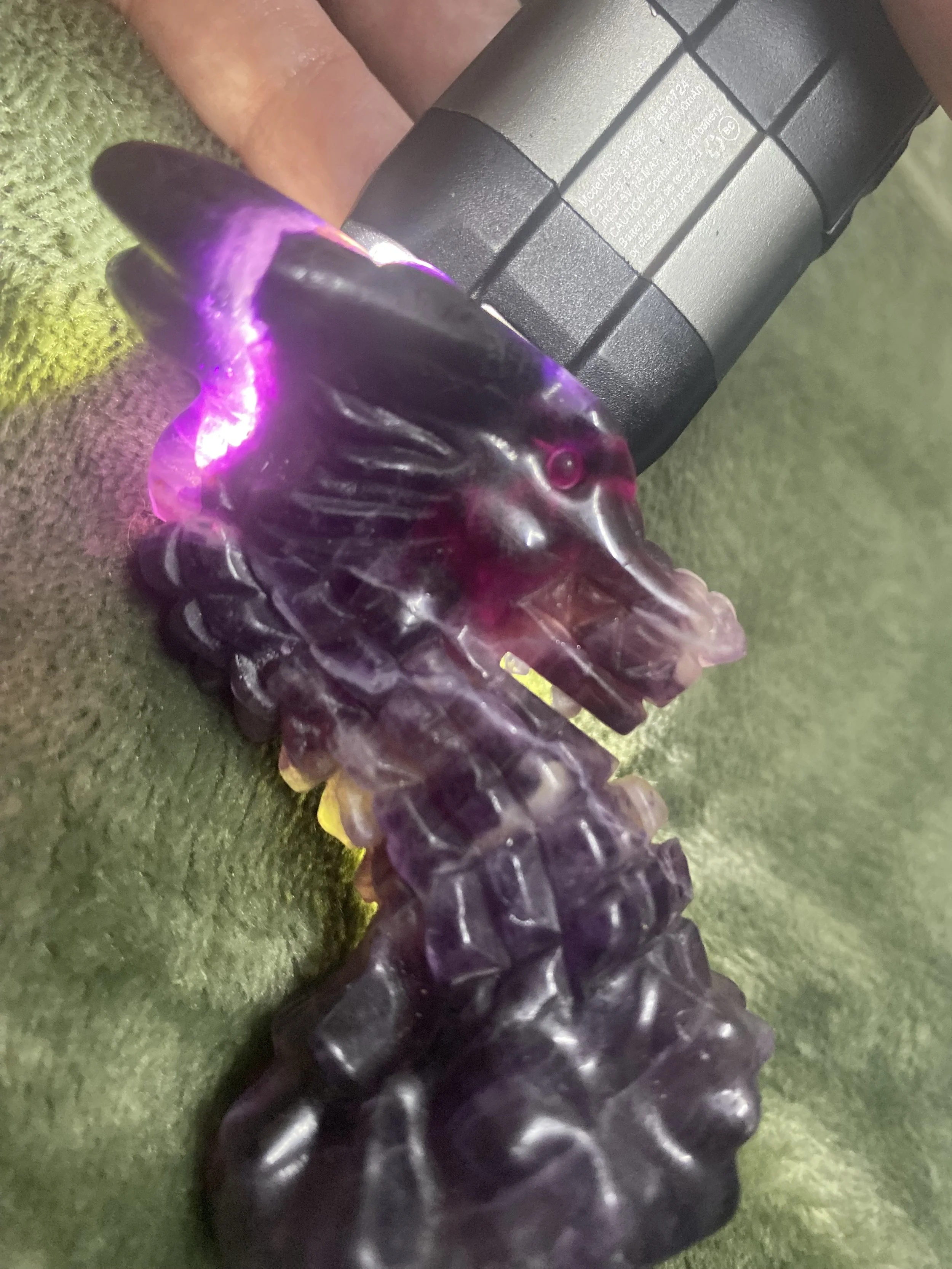 Purple & Pink Fluorite Dragon