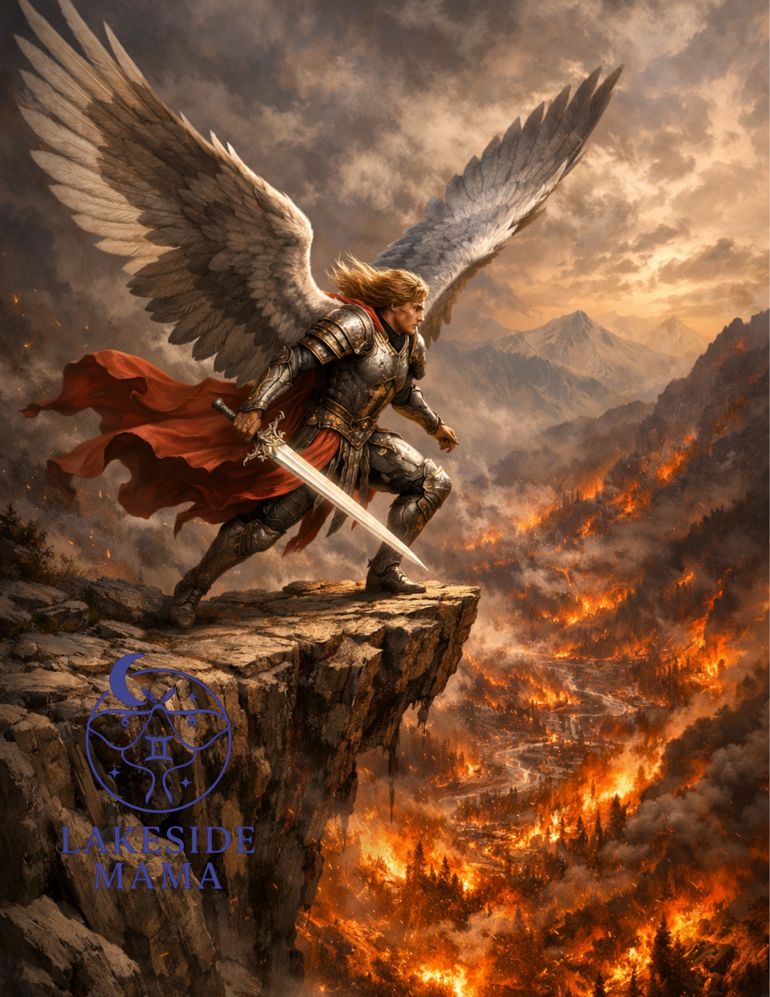 Archangel Michael 12x16 Poster