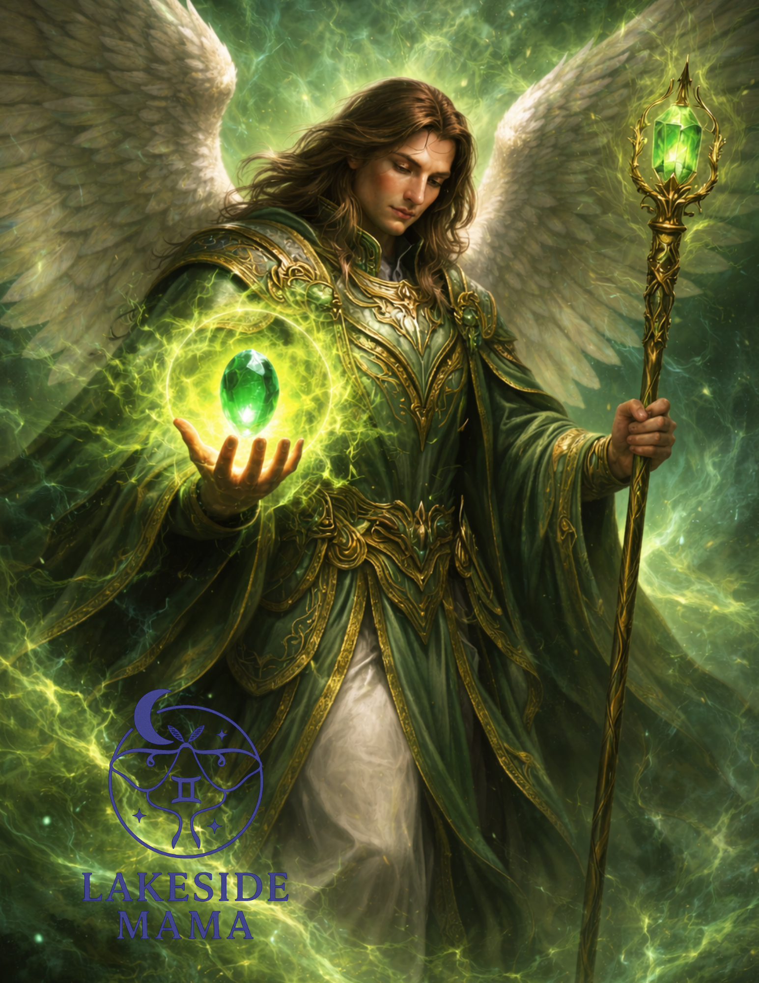 Archangel Raphael 12x16 Poster