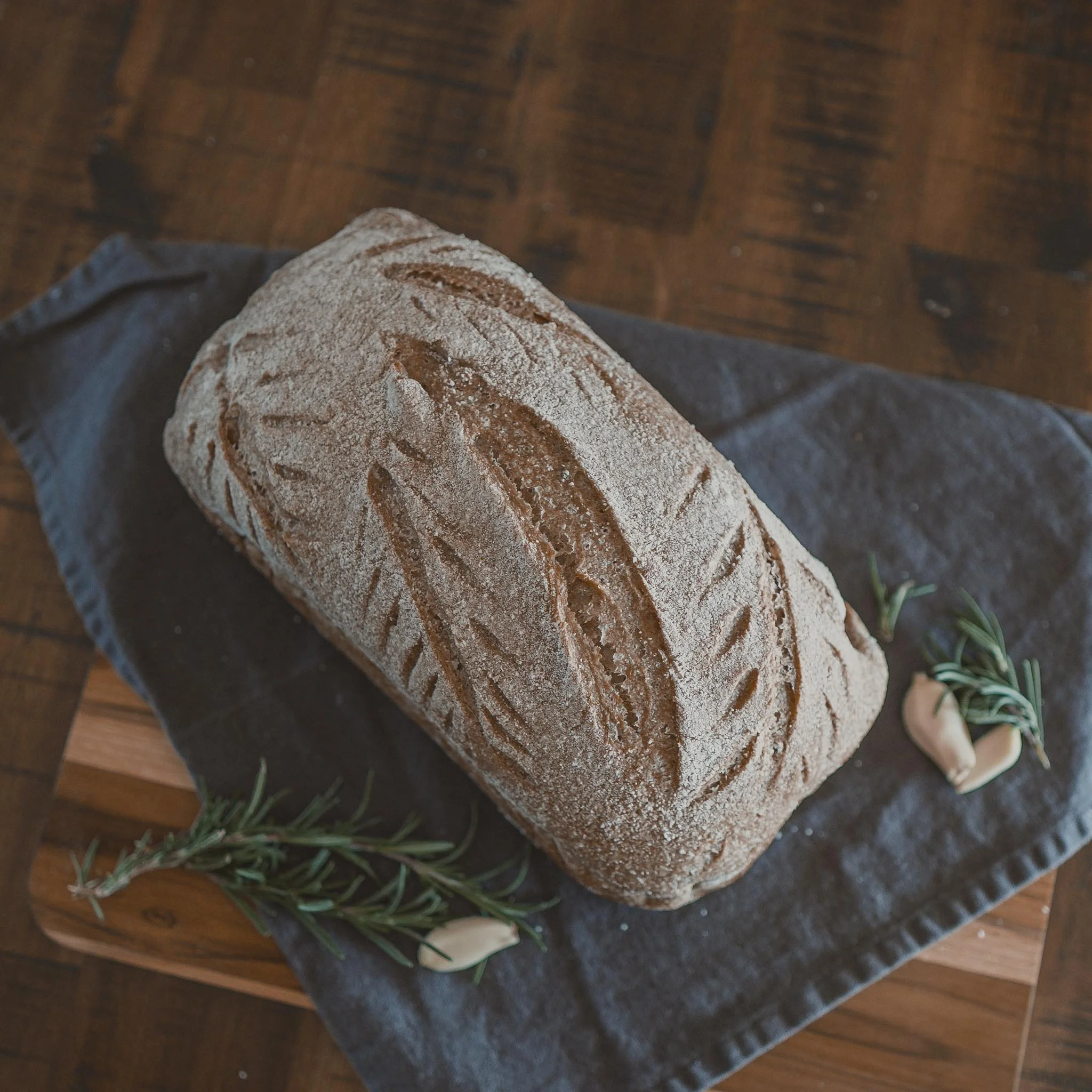 Organic Rosemary & Garlic Sourdough