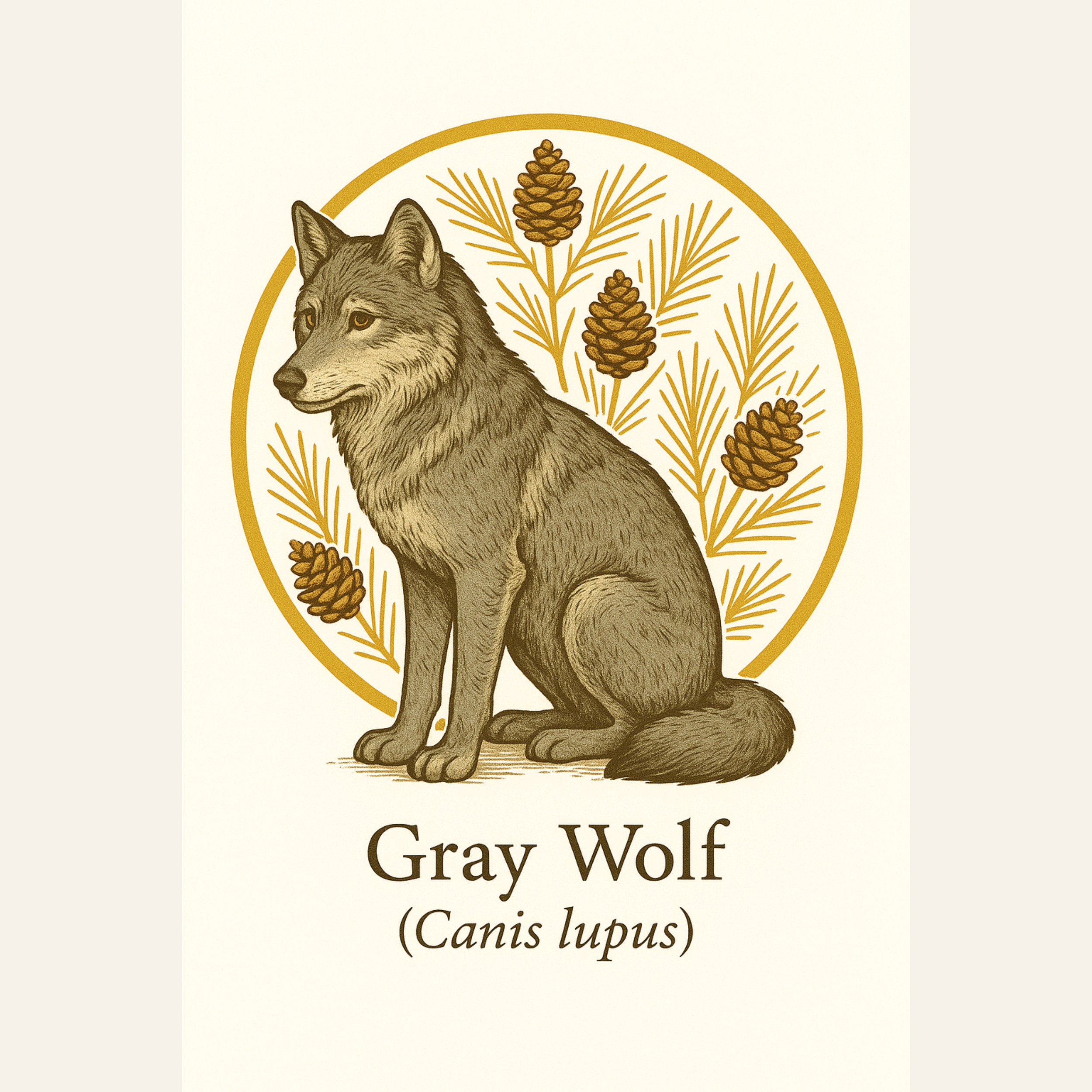 Gray Wolf – Wildlife Art Print