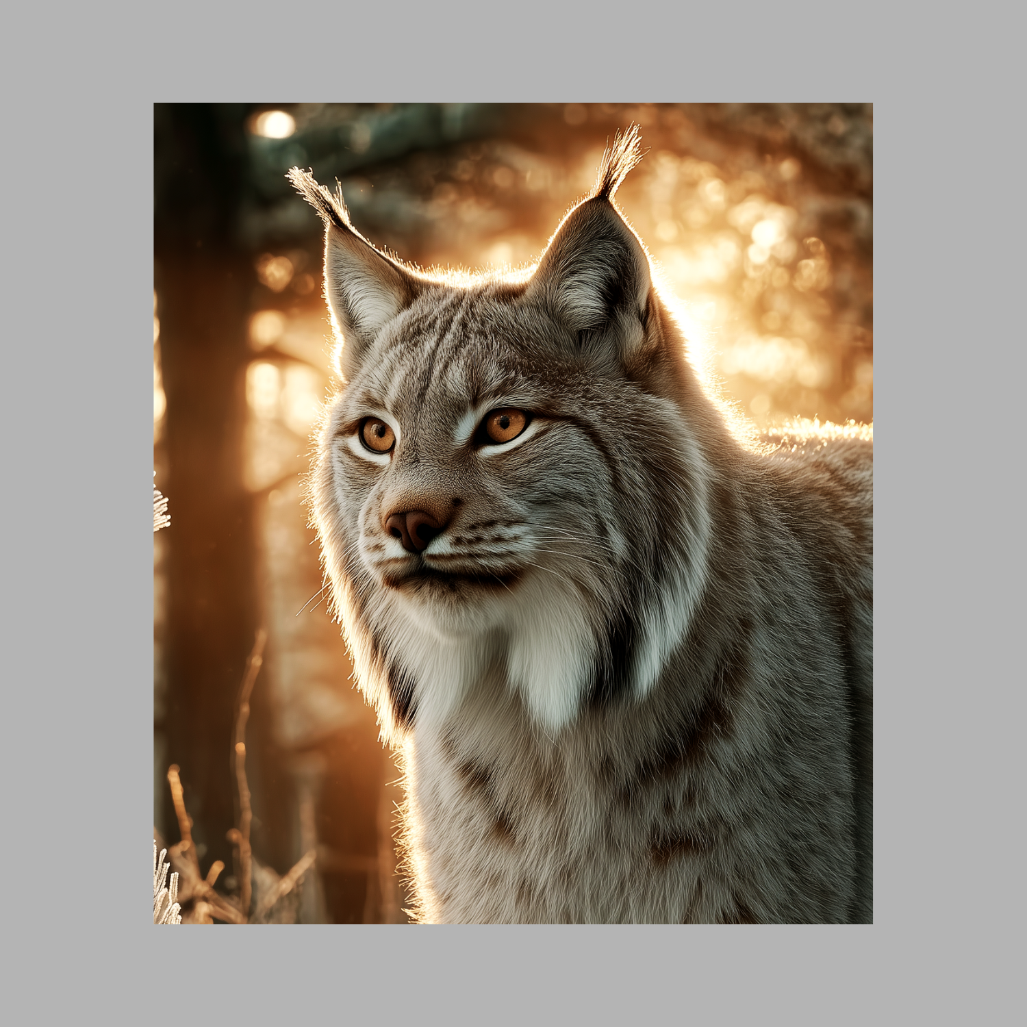 Cinematic Wildlife Art T-Shirt — Atmospheric Animal Portrait