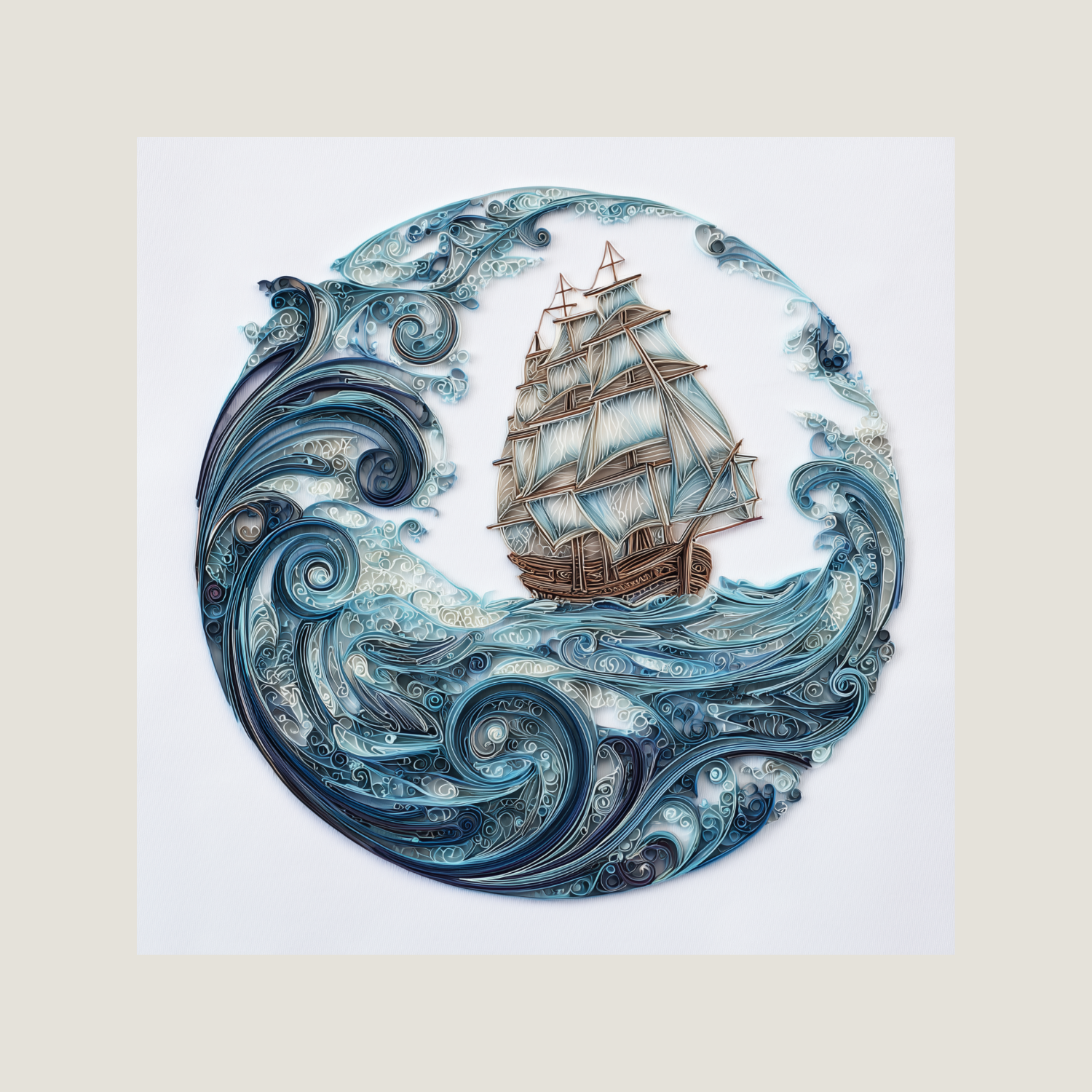 Mariner’s Crown – Filigree Maritime Wall Art