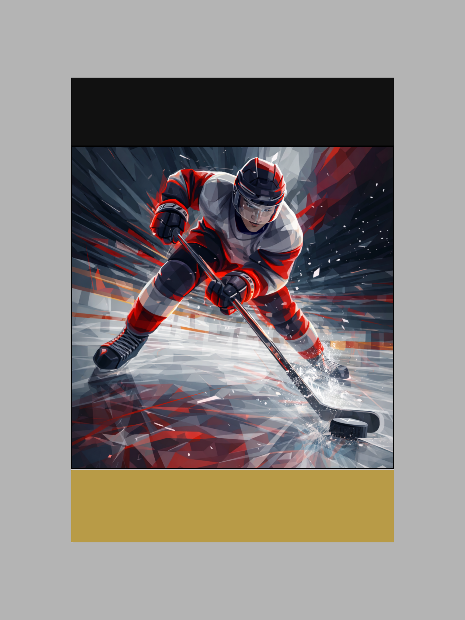 Hockey Power — East Coast Surge Graphic Sports Art Print & T-Shirt