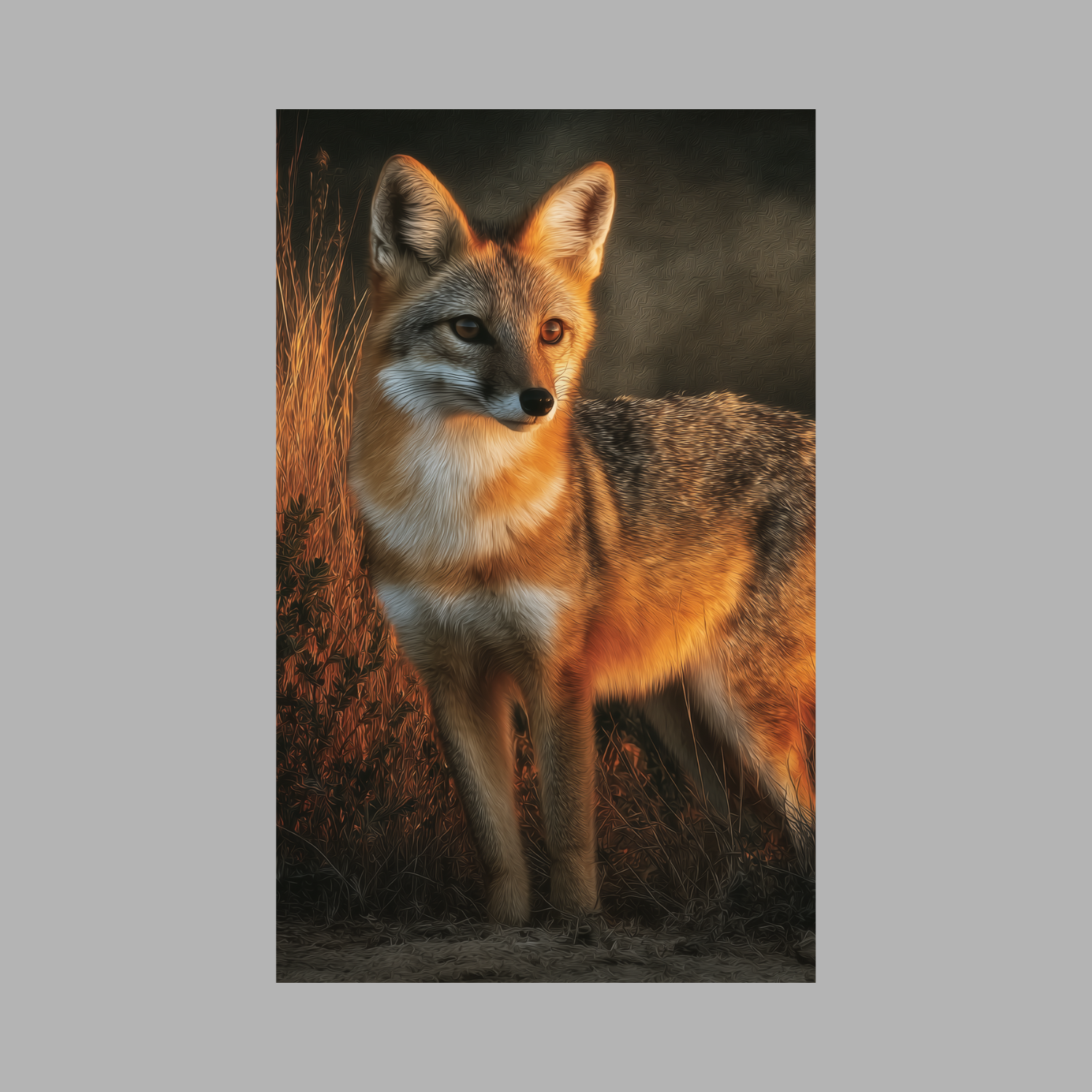 Cinematic Wildlife Art T-Shirt — Atmospheric Animal Portrait