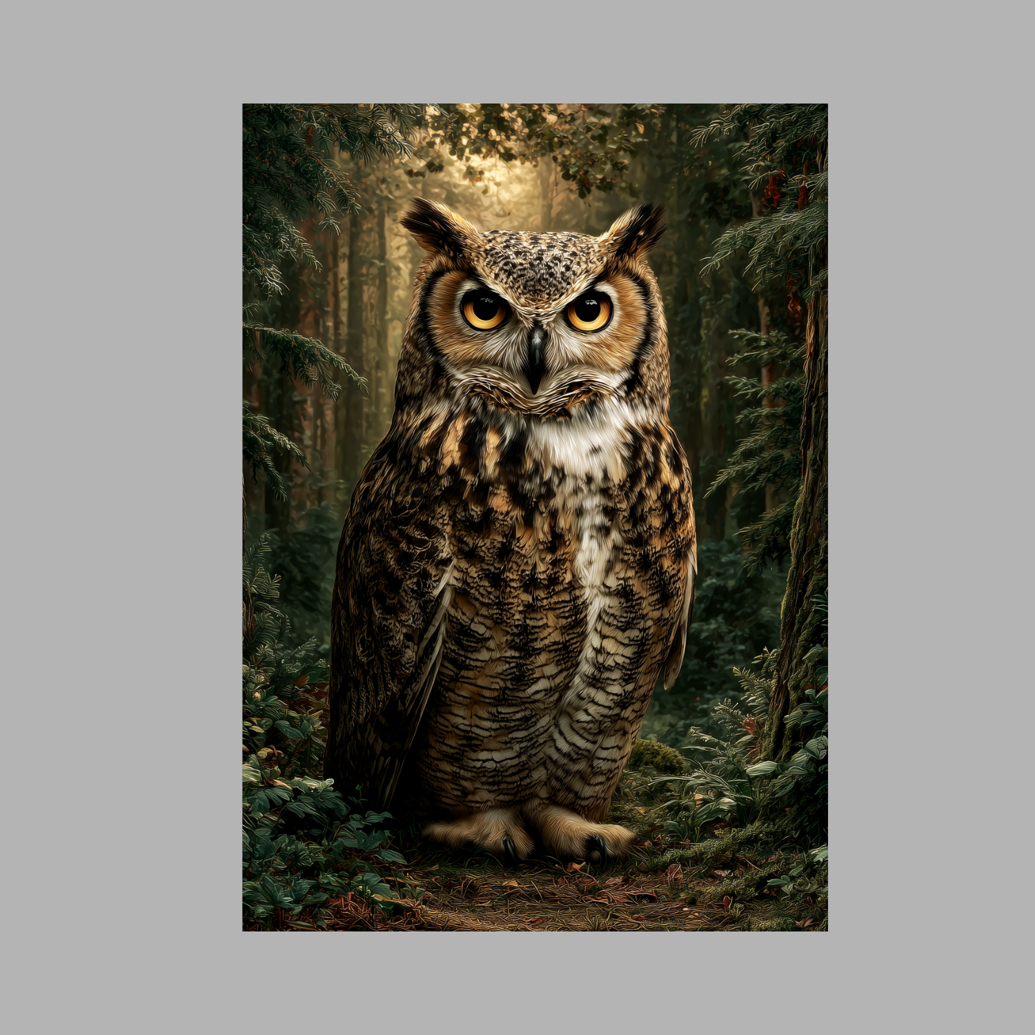 Cinematic Wildlife Art T-Shirt — Atmospheric Animal Portrait