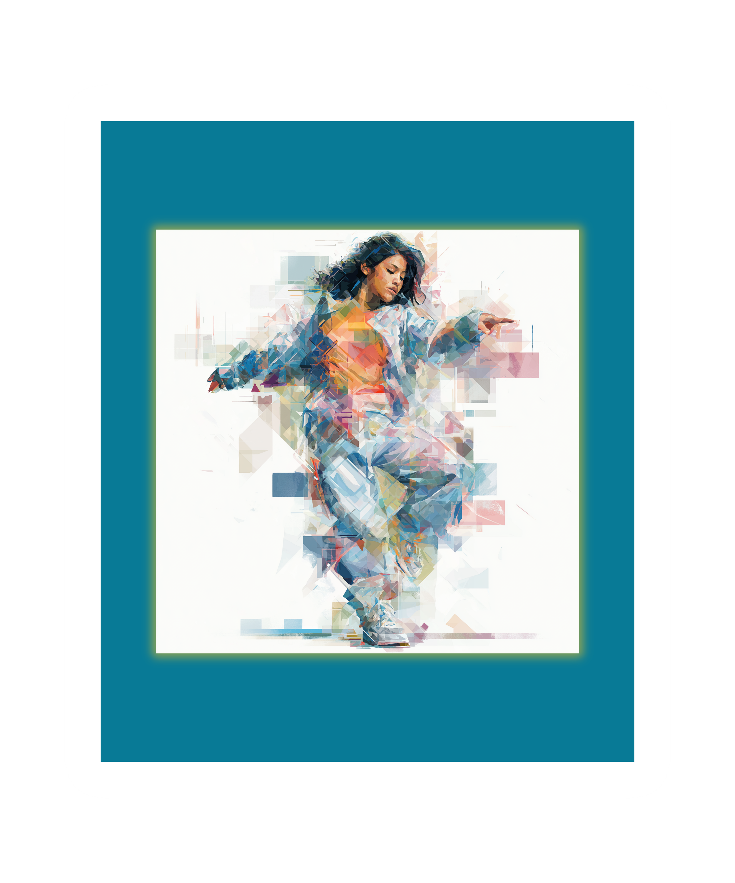 Breakdance Modern Art T-Shirt — Cinematic Dancer Illustration