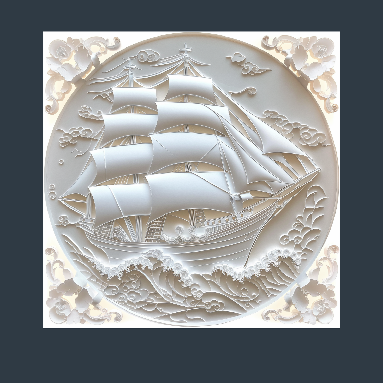 Filigree Heirloom Ship – 1920 Maritime Museum Edition