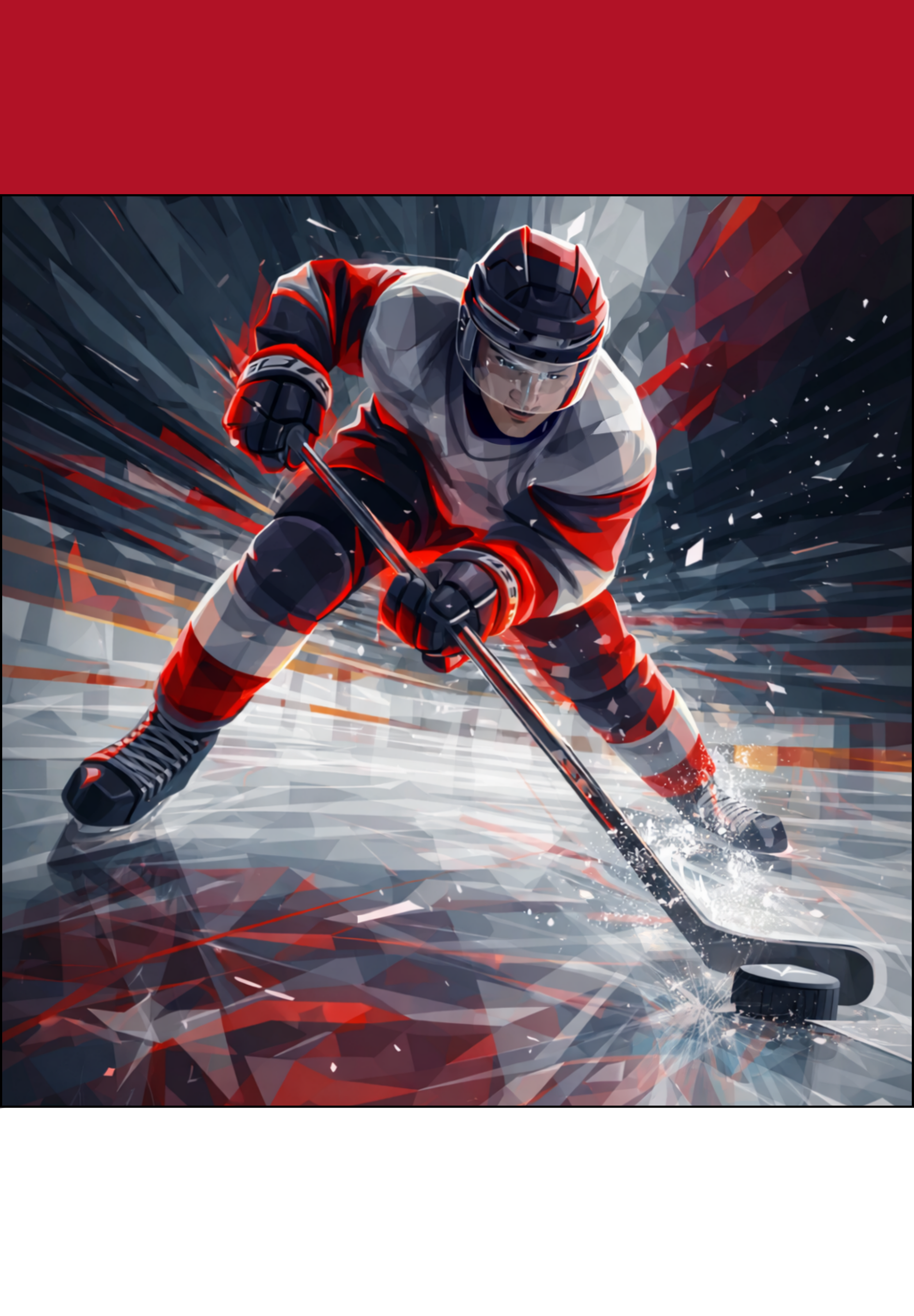Hockey Power — Northern Steel Graphic Sports Art Print & T-Shirt
