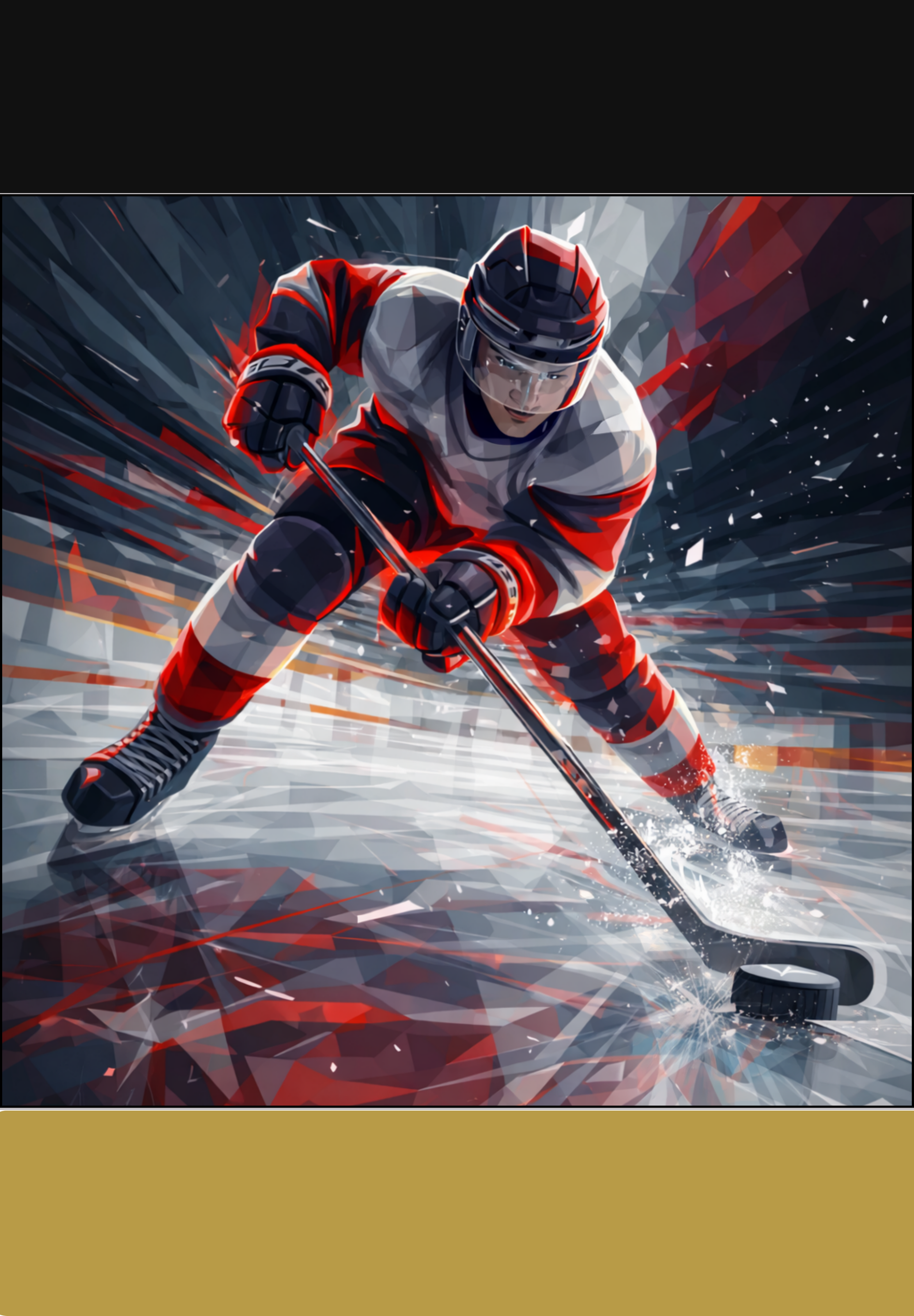 Hockey Power — East Coast Colorway Graphic Sports Art Print & T-Shirt