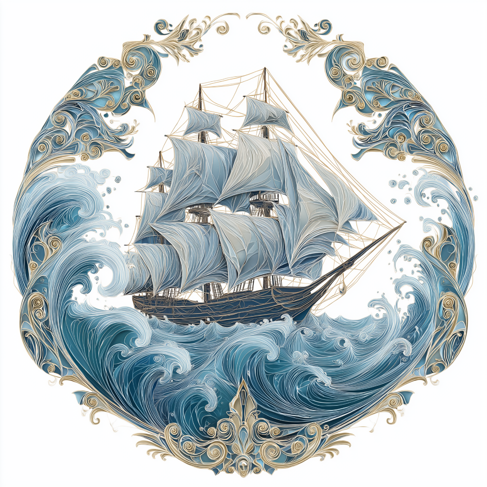 Mariner’s Crown – Harbor Sentinel Filigree Maritime Wall Art (No 1)