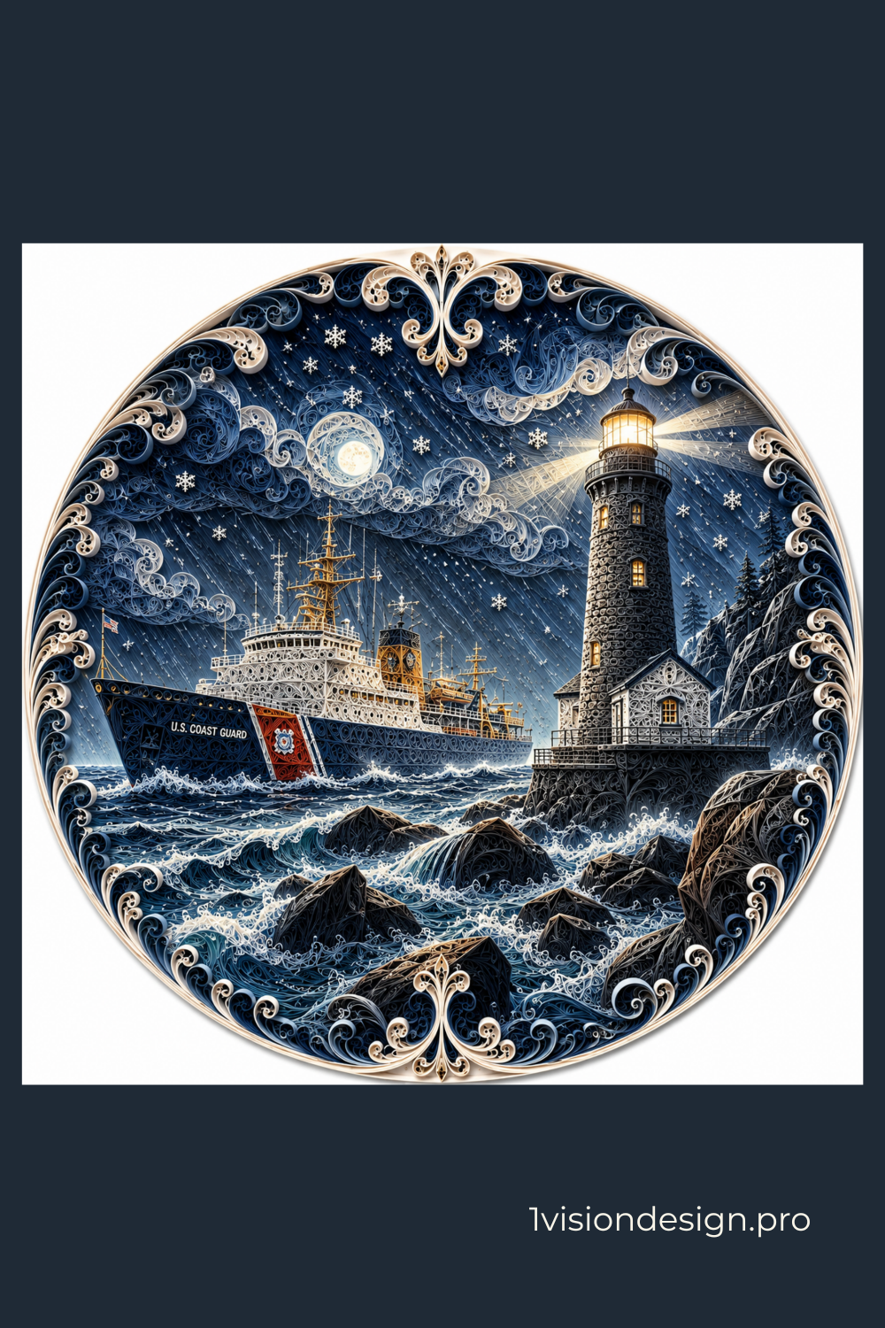 Beacon Point – Great Lakes Coast Guard Icebreaker | Bella + Canvas 3010