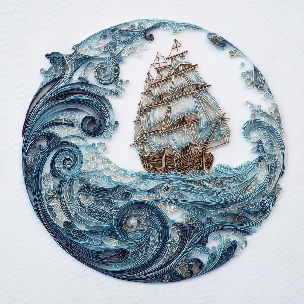 Mariner's Crown Collection – Silent Voyage  Sailing Ship T-Shirt