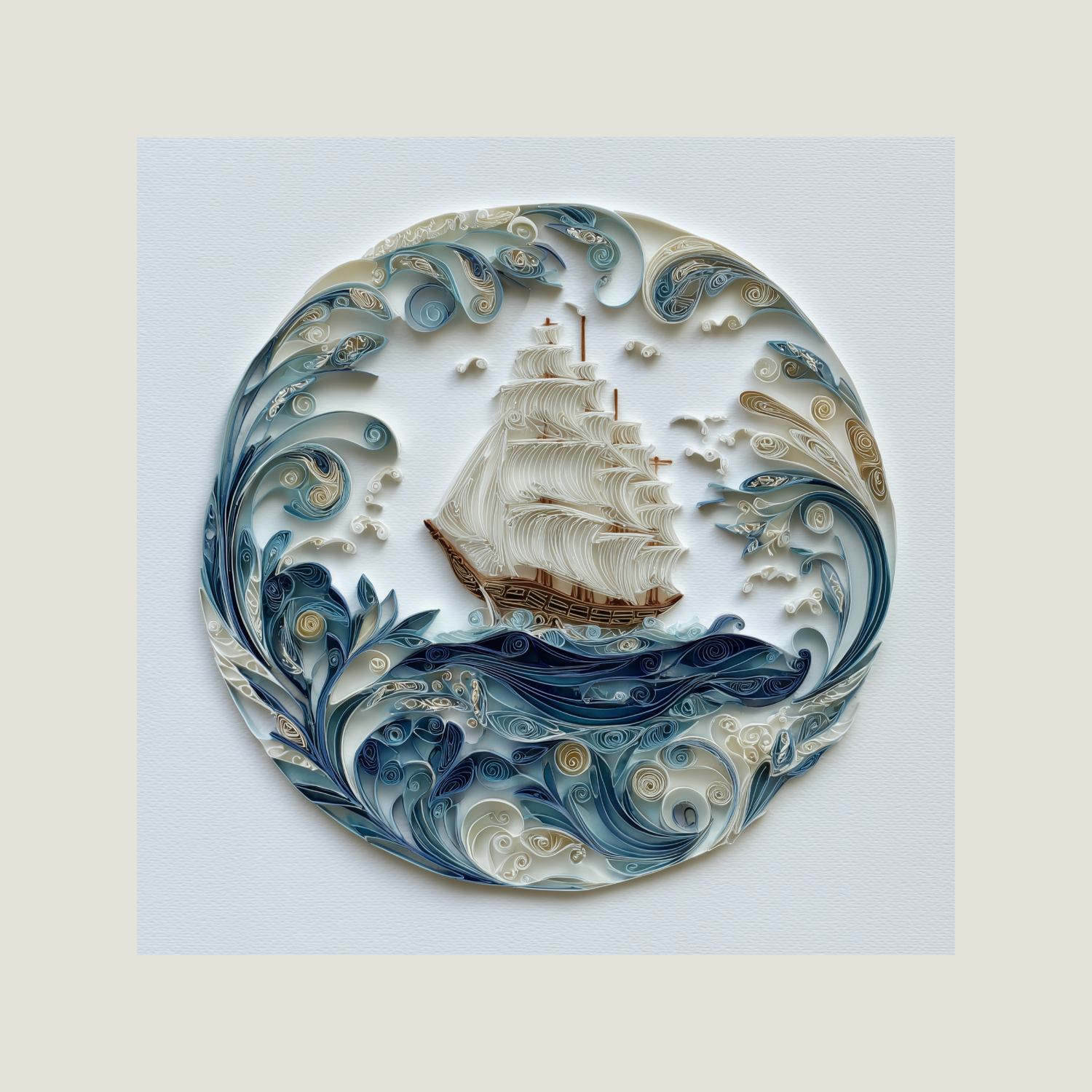 Mariner’s Crown – Filigree Maritime Wall Art