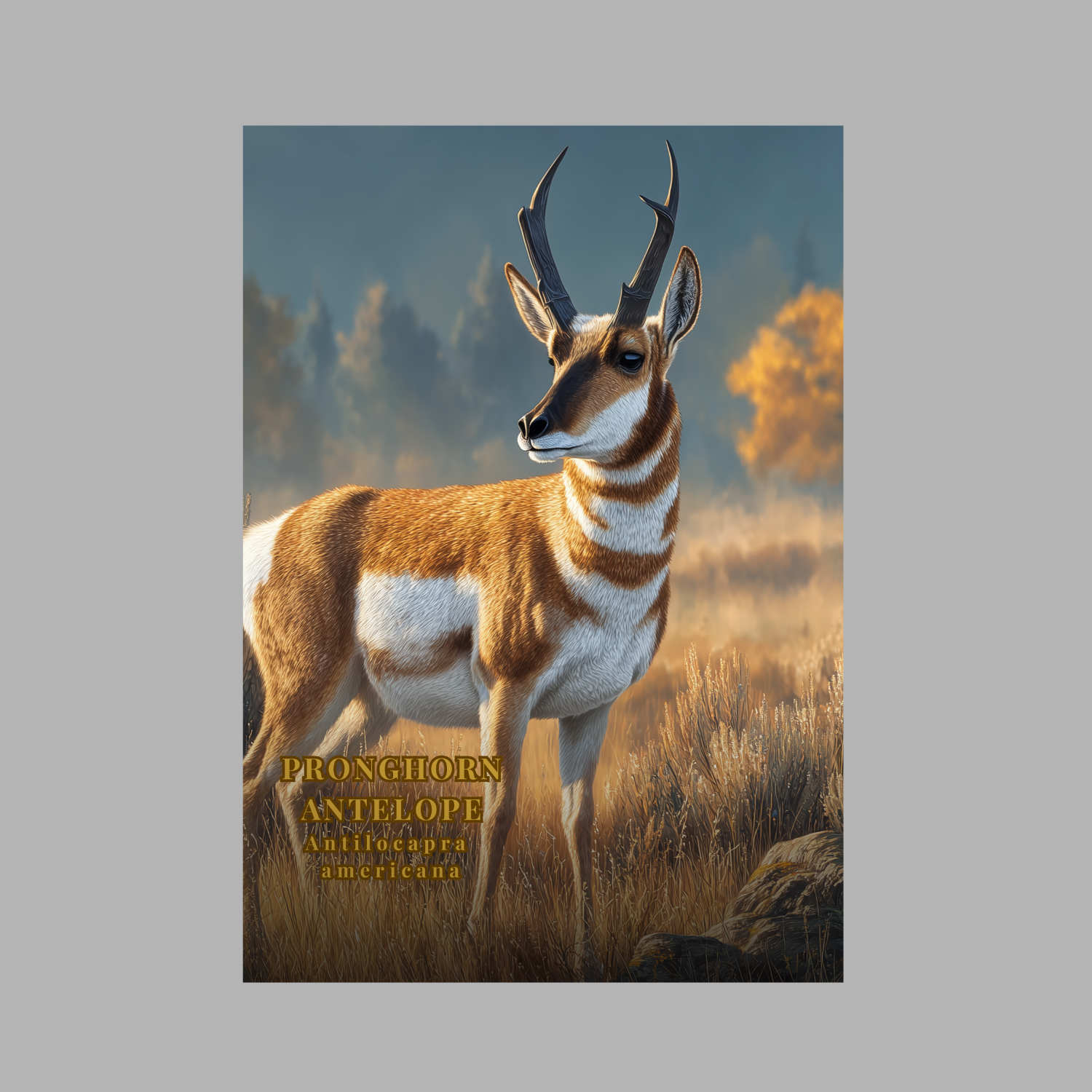 Cinematic Wildlife Art T-Shirt — Atmospheric Animal Portrait