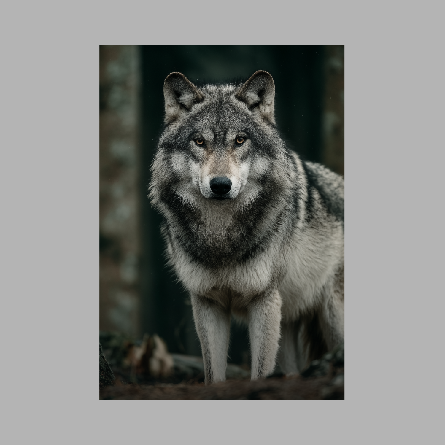 Cinematic Wildlife Art T-Shirt — Atmospheric Animal Portrait