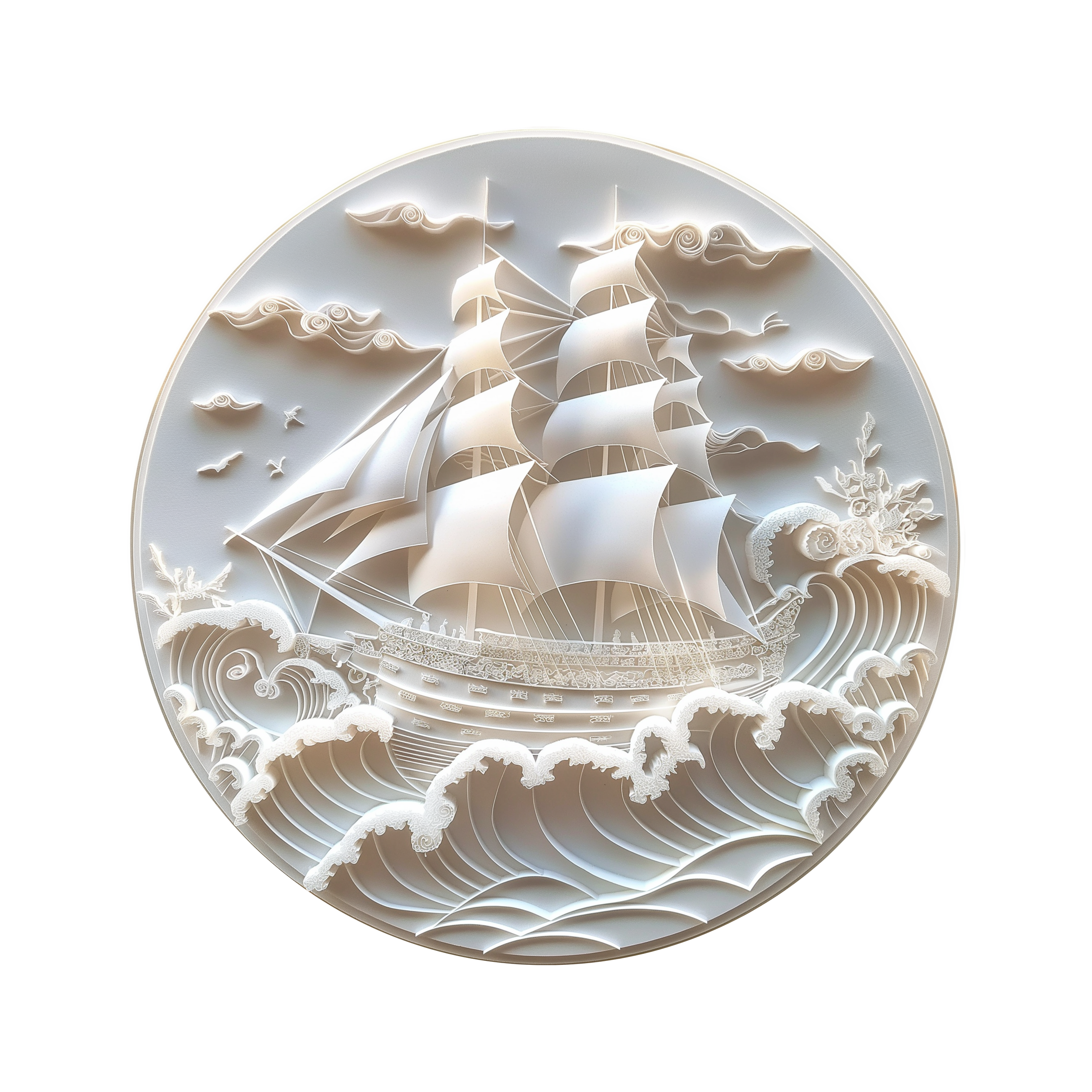 Filigree Clipper Ship — Heritage Series I
