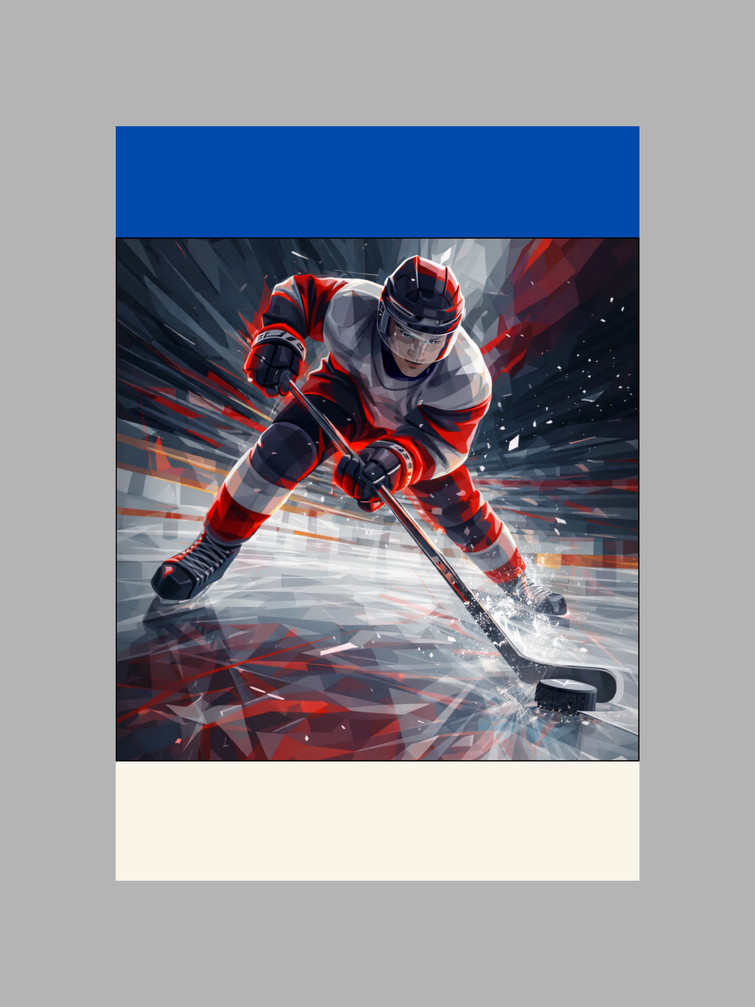 Hockey Power — Northern Steel Graphic Sports Art Print & T-Shirt