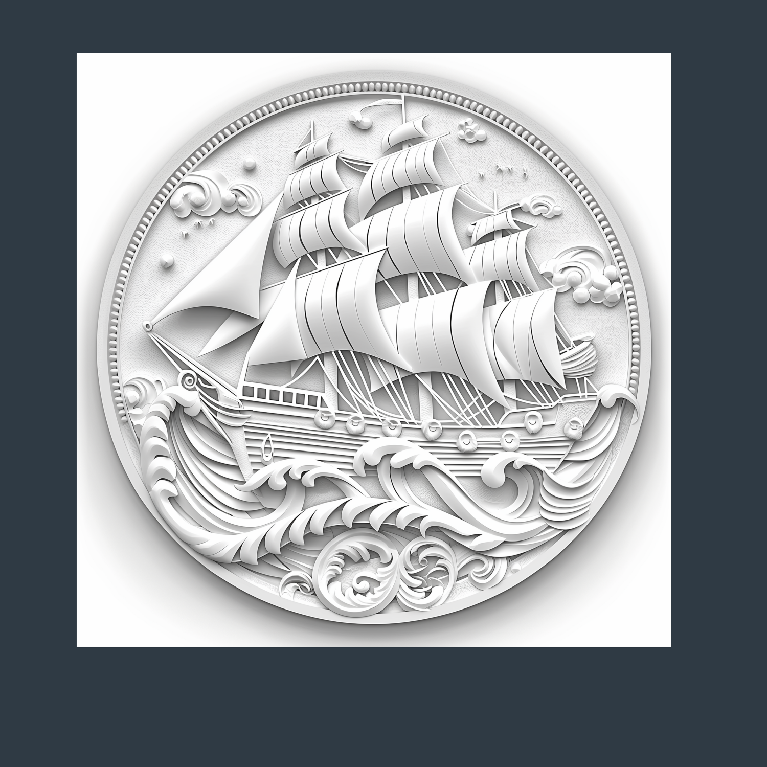 Filigree Heirloom Ship – 1920 Maritime Museum Edition