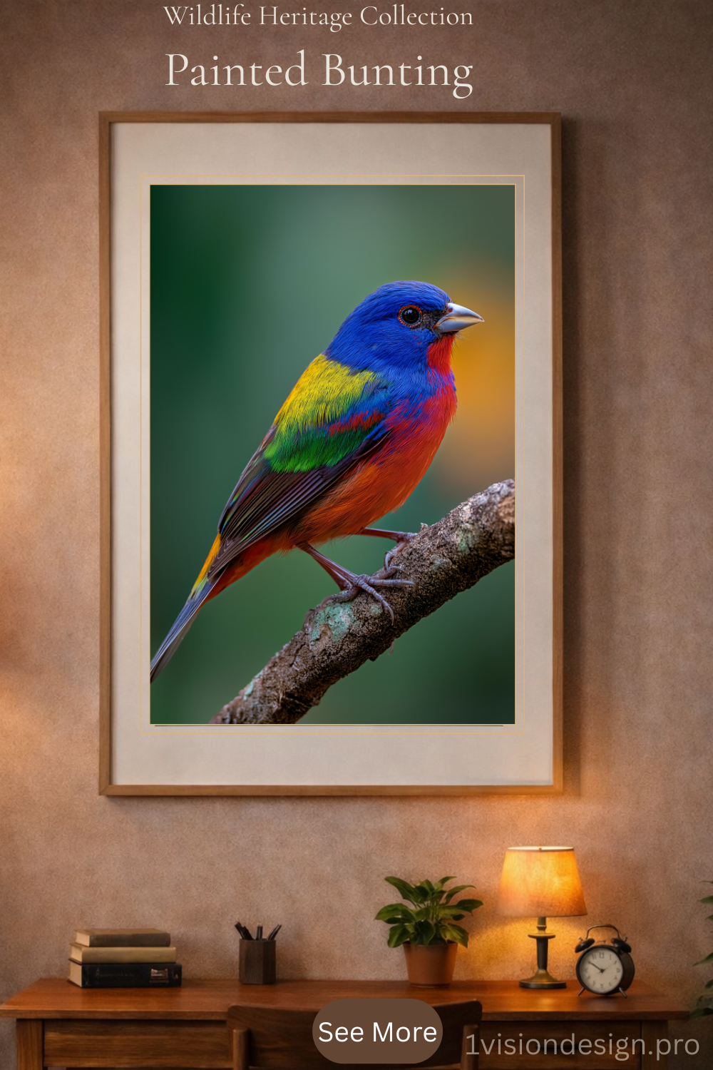 COVD wildlife Heritage_Painted Bunting_Wallart_ 1000x1500px.png.png