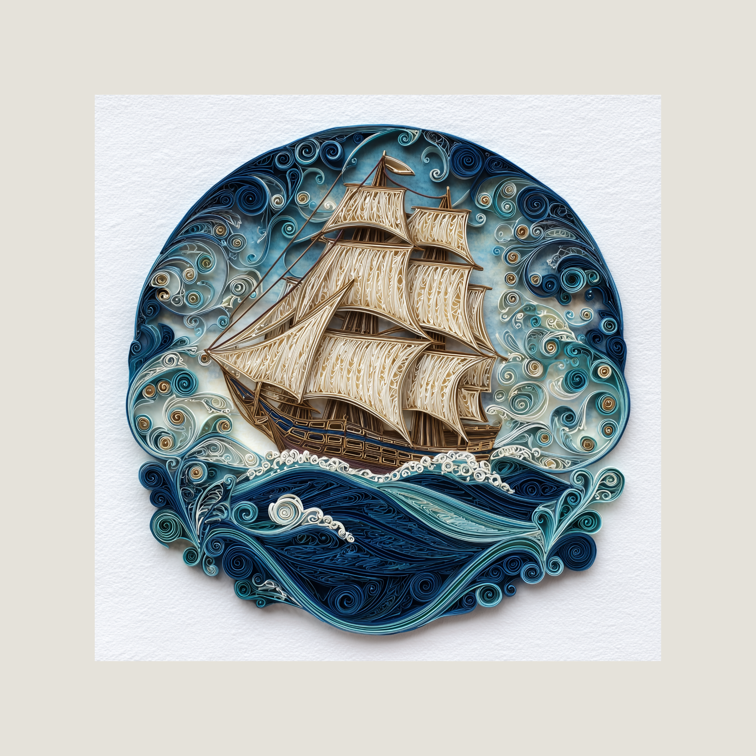 Mariner’s Crown – Filigree Maritime Wall Art