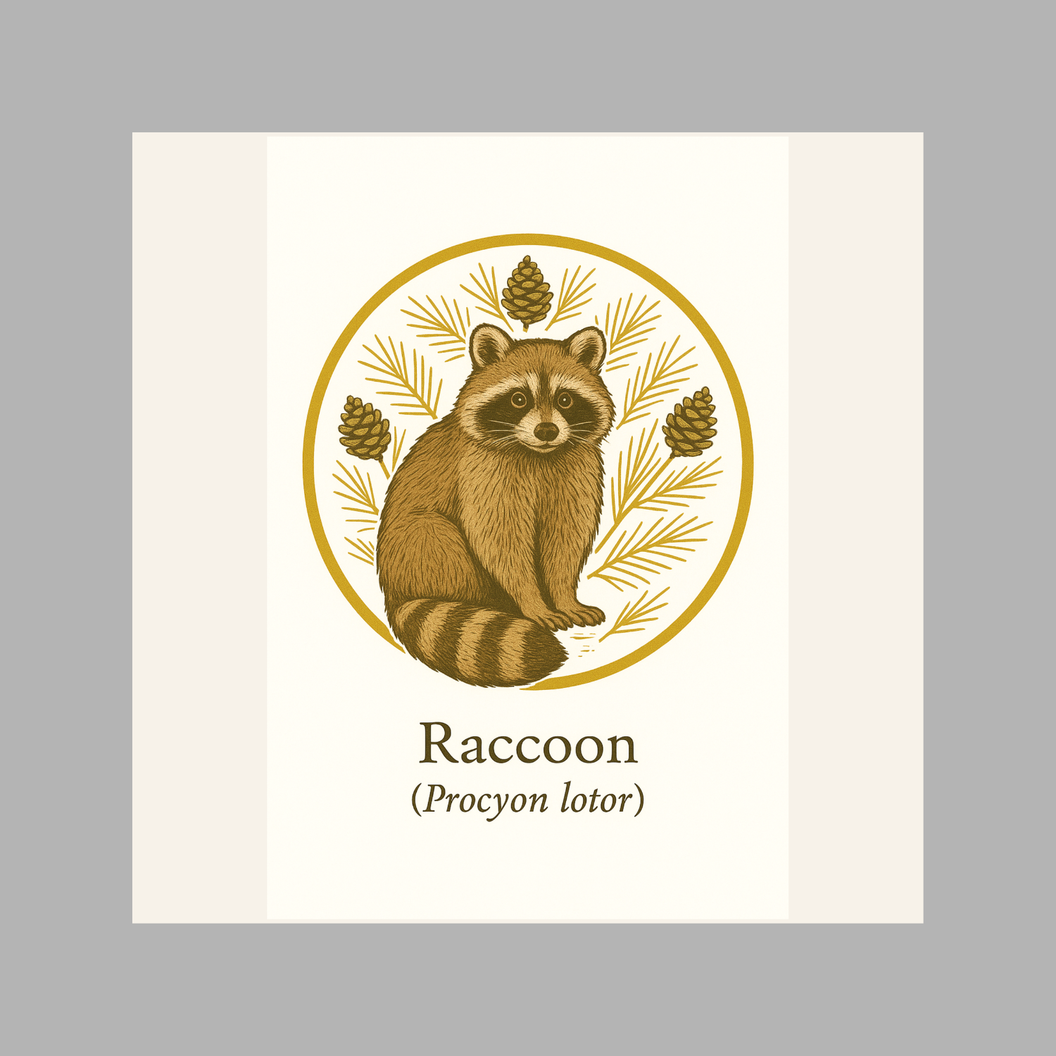 Raccoon – Wildlife Art Print