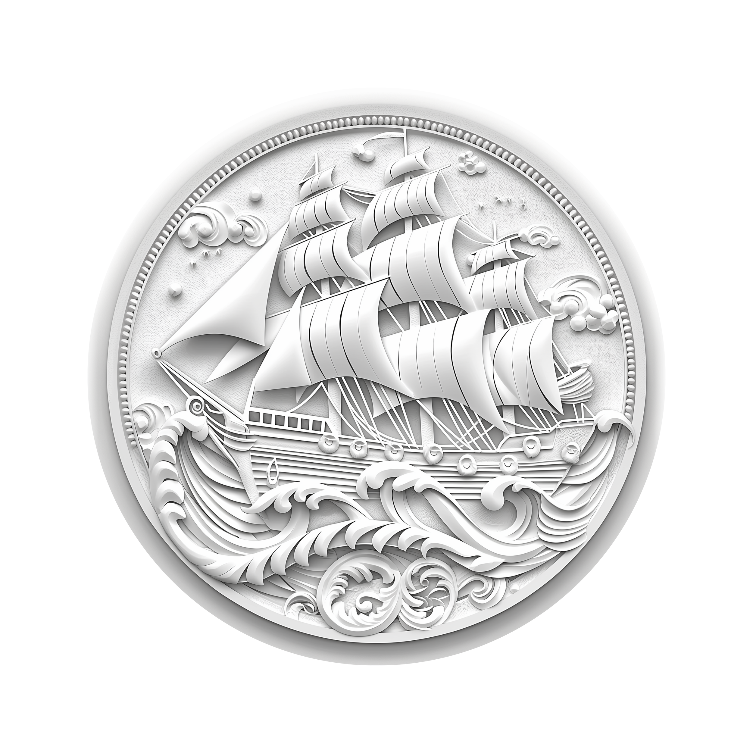 Filigree Clipper Ship — Heritage Series I