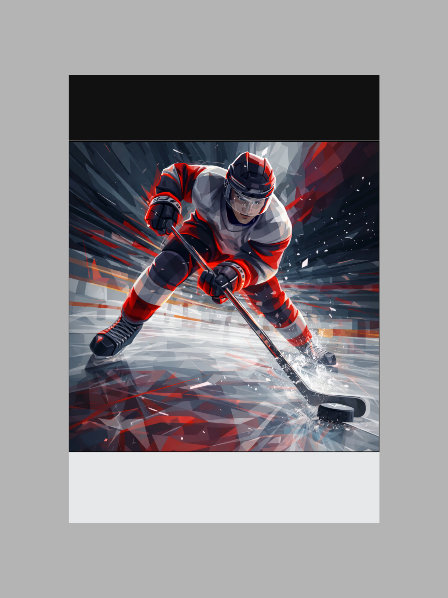 Hockey Power — Great Lakes Grit Graphic Sports Art Print & T-Shirt