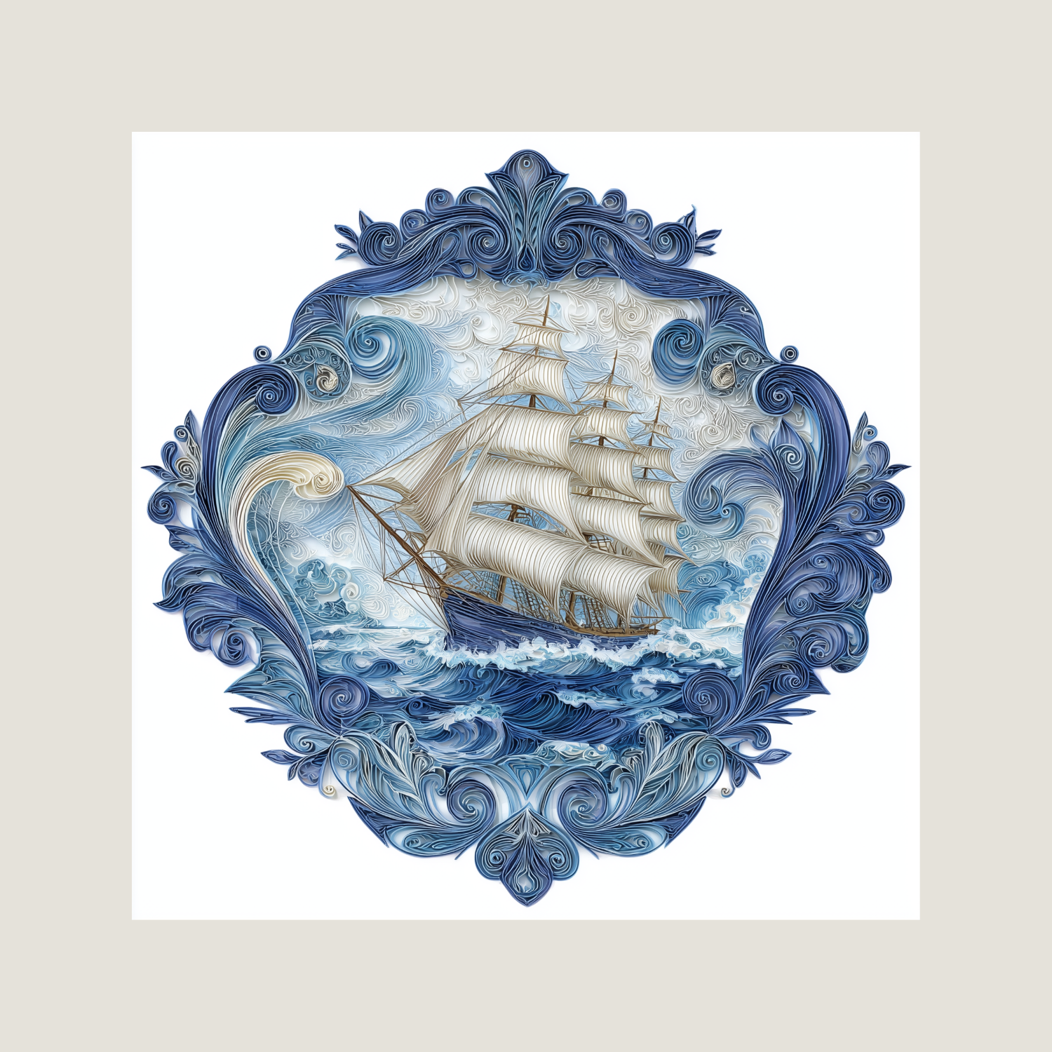 Mariner’s Crown – Filigree Maritime Wall Art