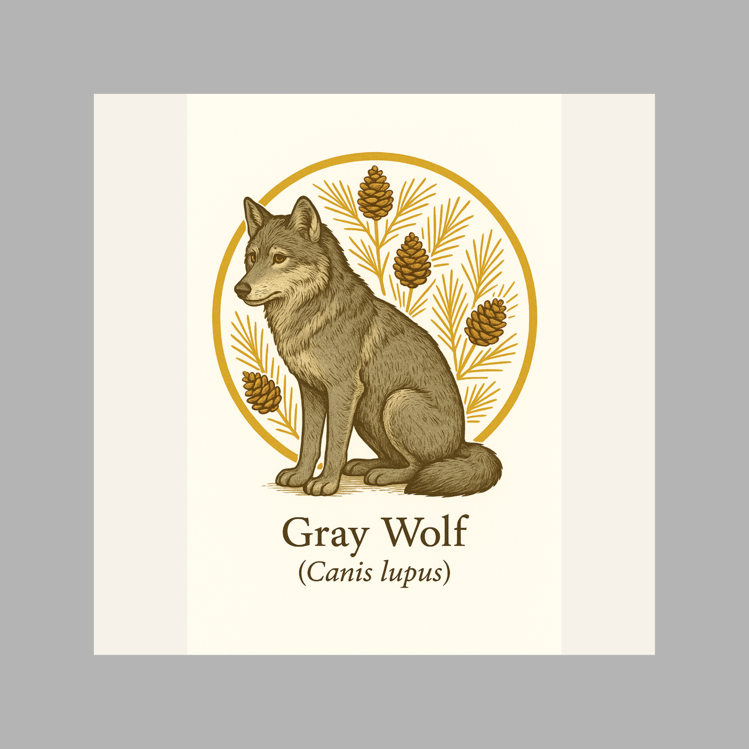 Gray Wolf – Wildlife Art Print