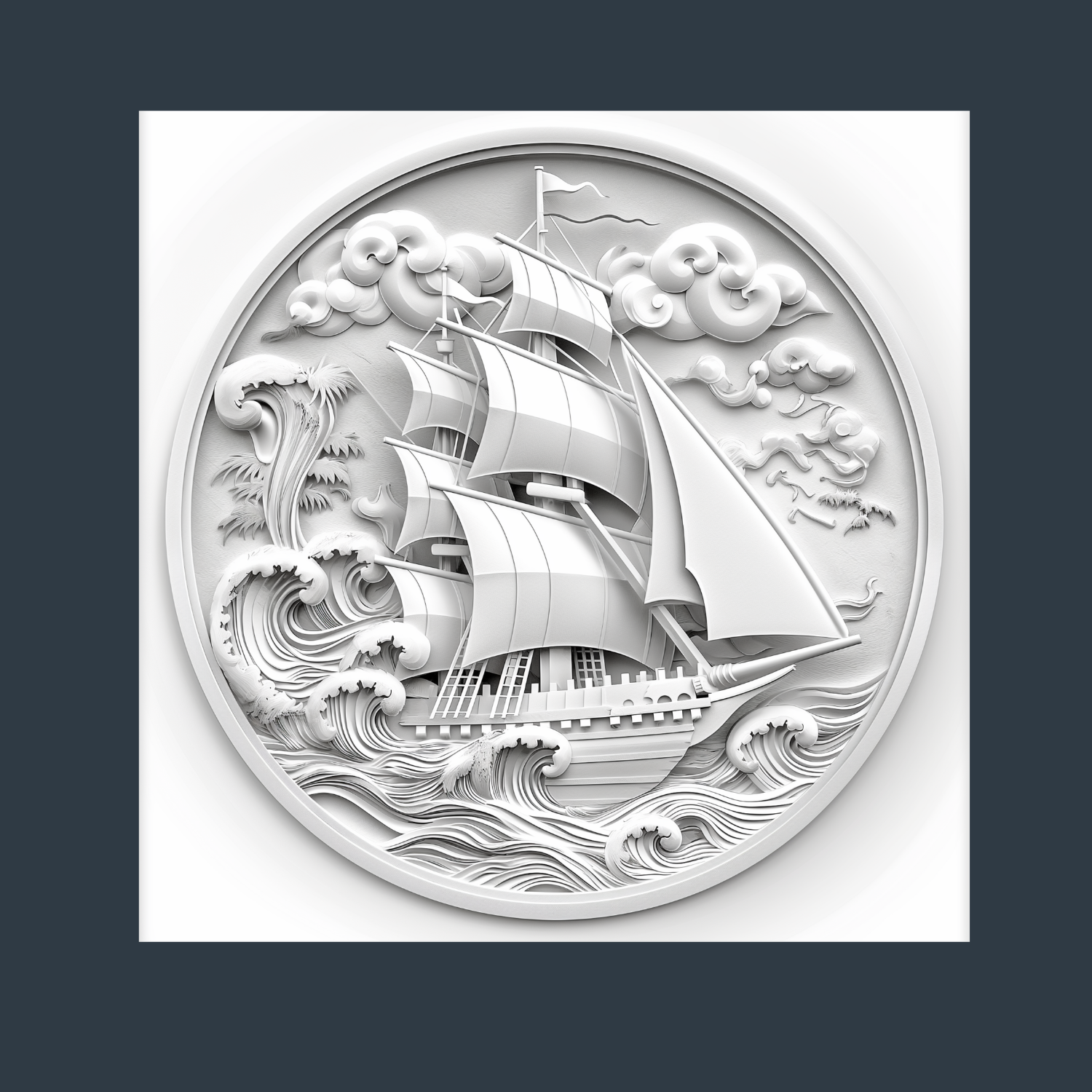 Filigree Heirloom Ship – 1920 Maritime Museum Edition