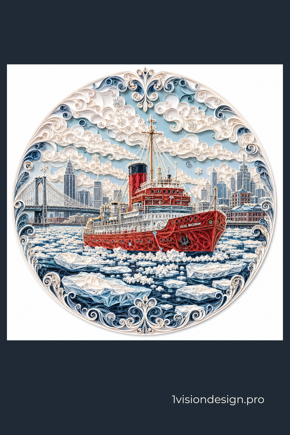 Guardian of the City – Great Lakes Coast Guard Icebreaker | Bella + Canvas 3010
