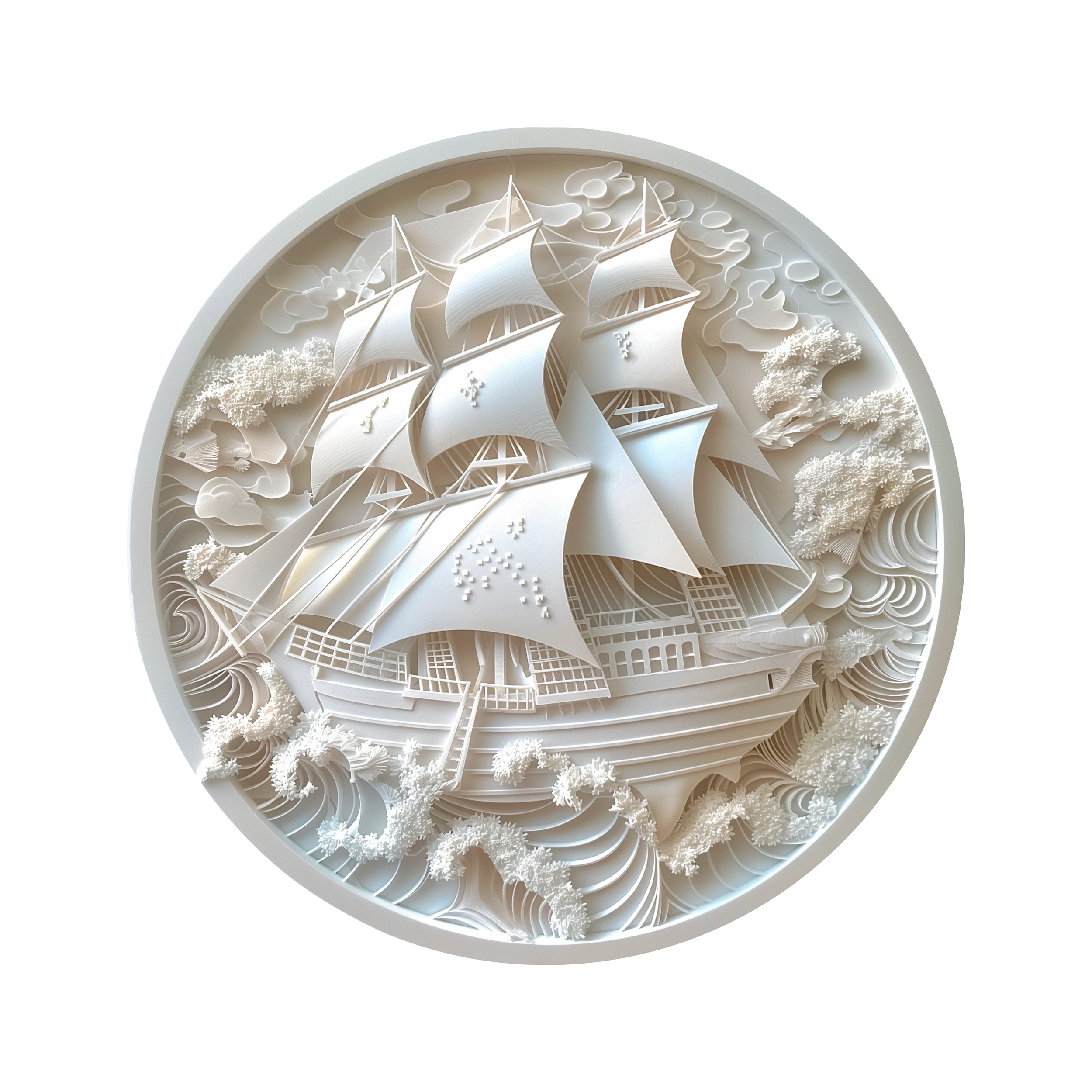 Filigree Clipper Ship — Heritage Series I